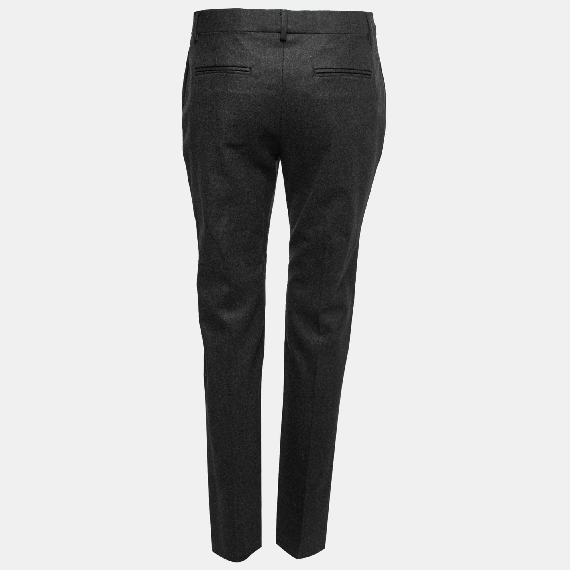 

Valentino Charcoal Grey Wool Tailored Trousers