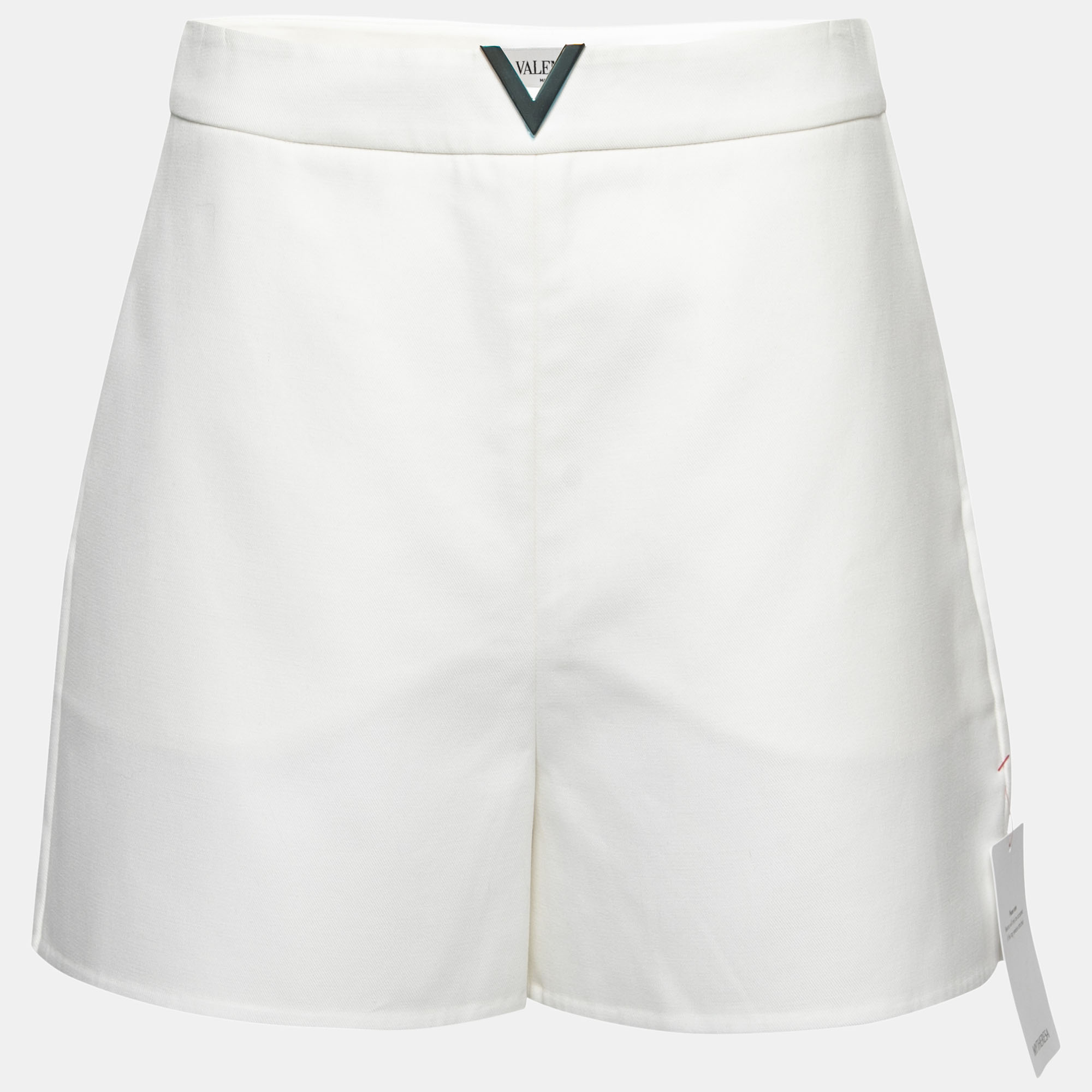 VALENTINO Pre-owned White Cotton Shorts M