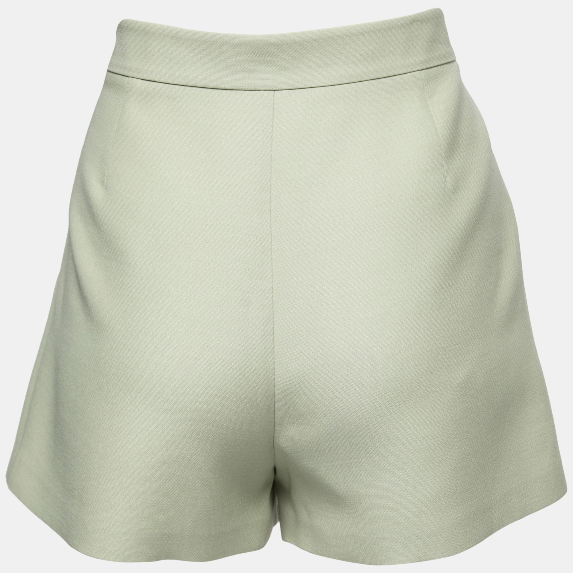 

Valentino Light Green Wool and Silk Shorts
