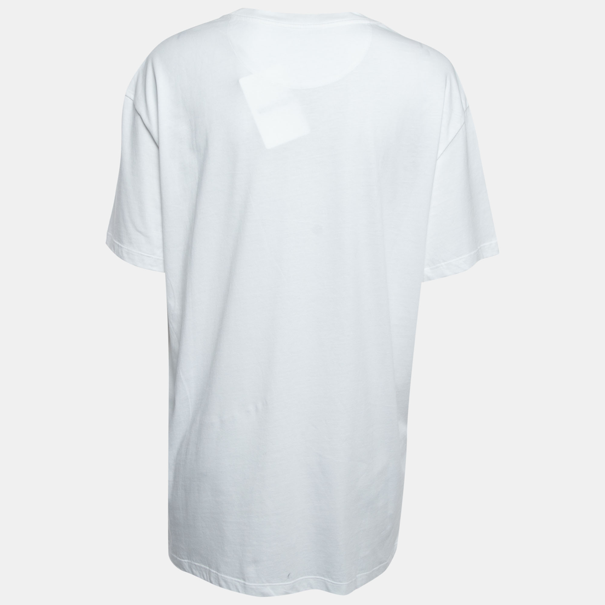 

Valentino White Jersey Logo Printed T-Shirt