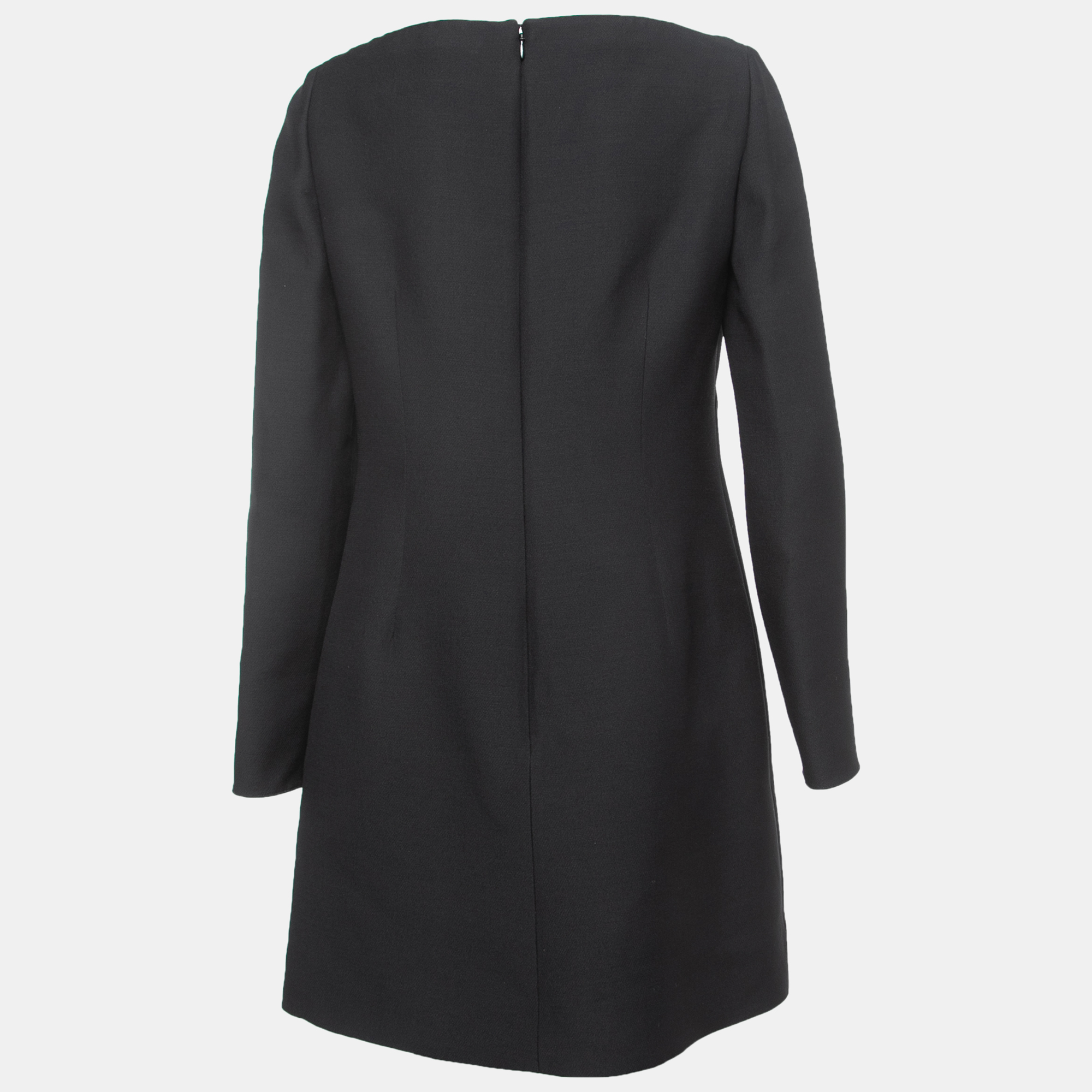 

Valentino Black Wool & Silk Couture Mini Dress