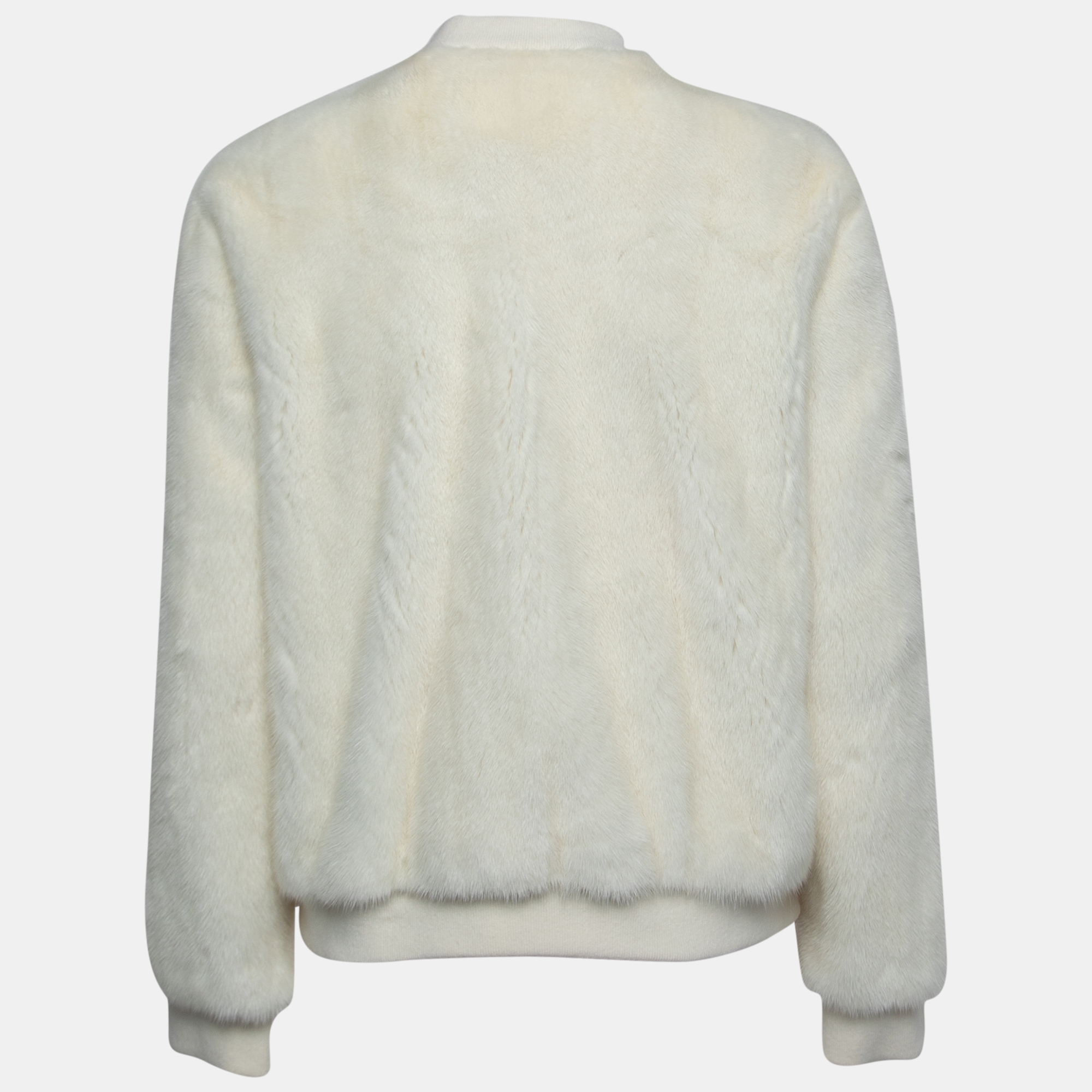 

Valentino Off White Mink Fur Zip Up Jacket