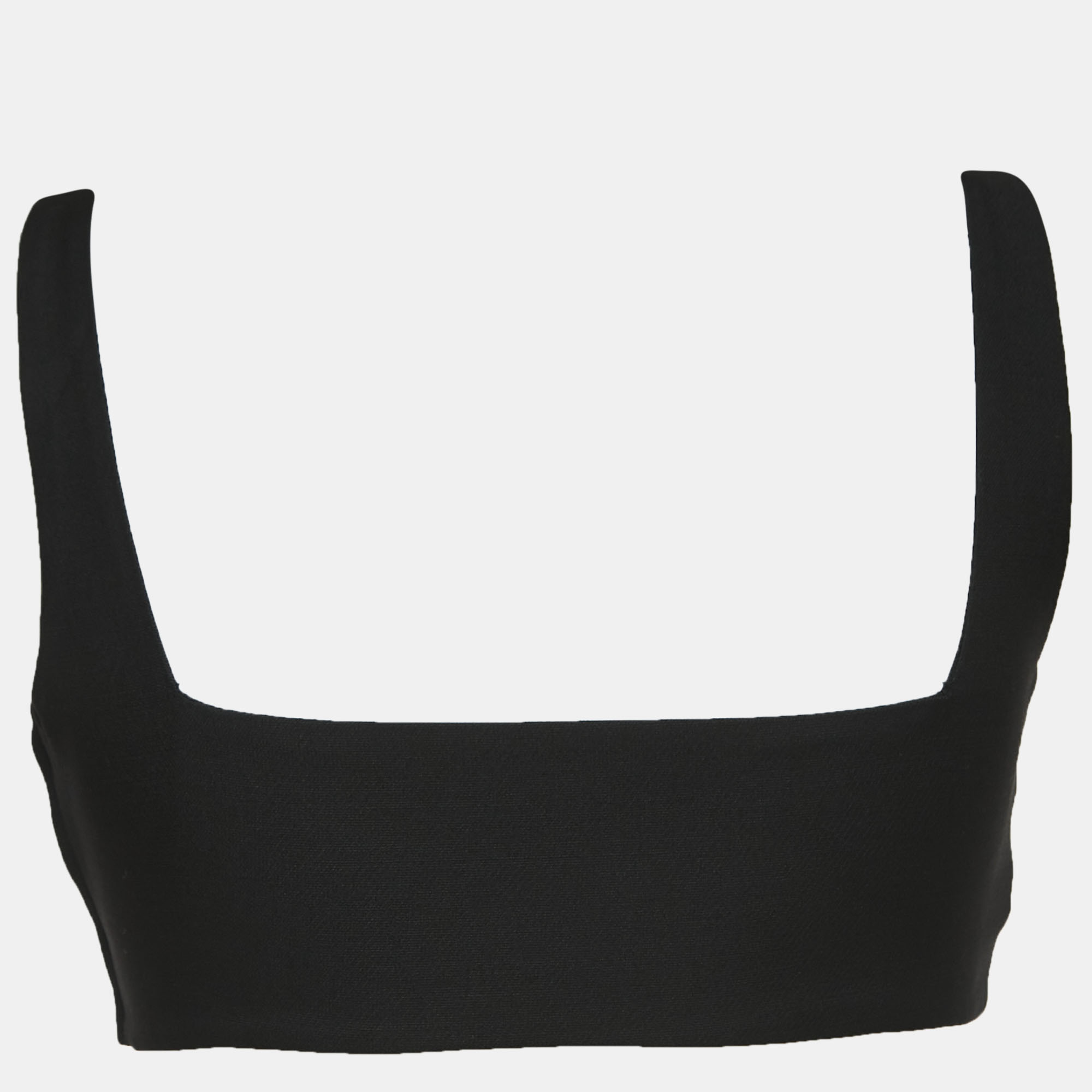 

Valentino Black Wool Blend Sleeveless Crop Top