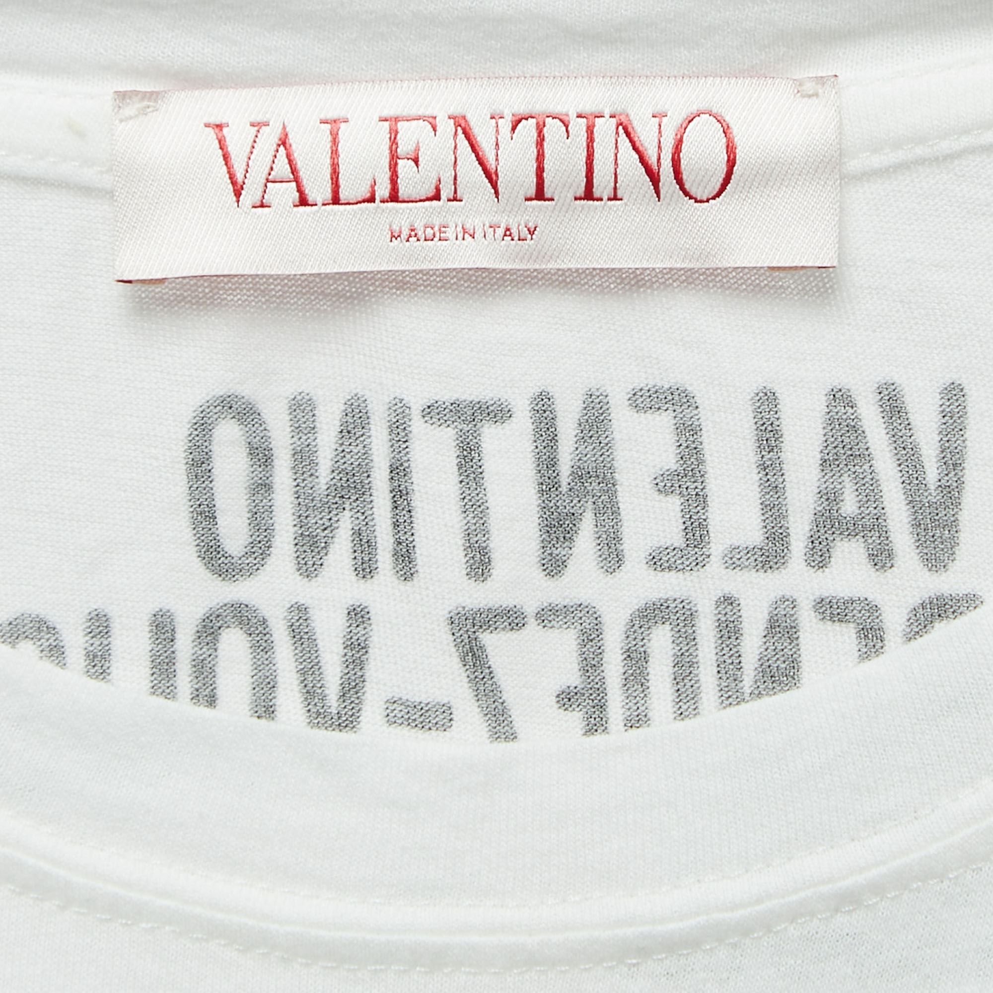 

Valentino Archive White Photograph Print Cotton T-Shirt
