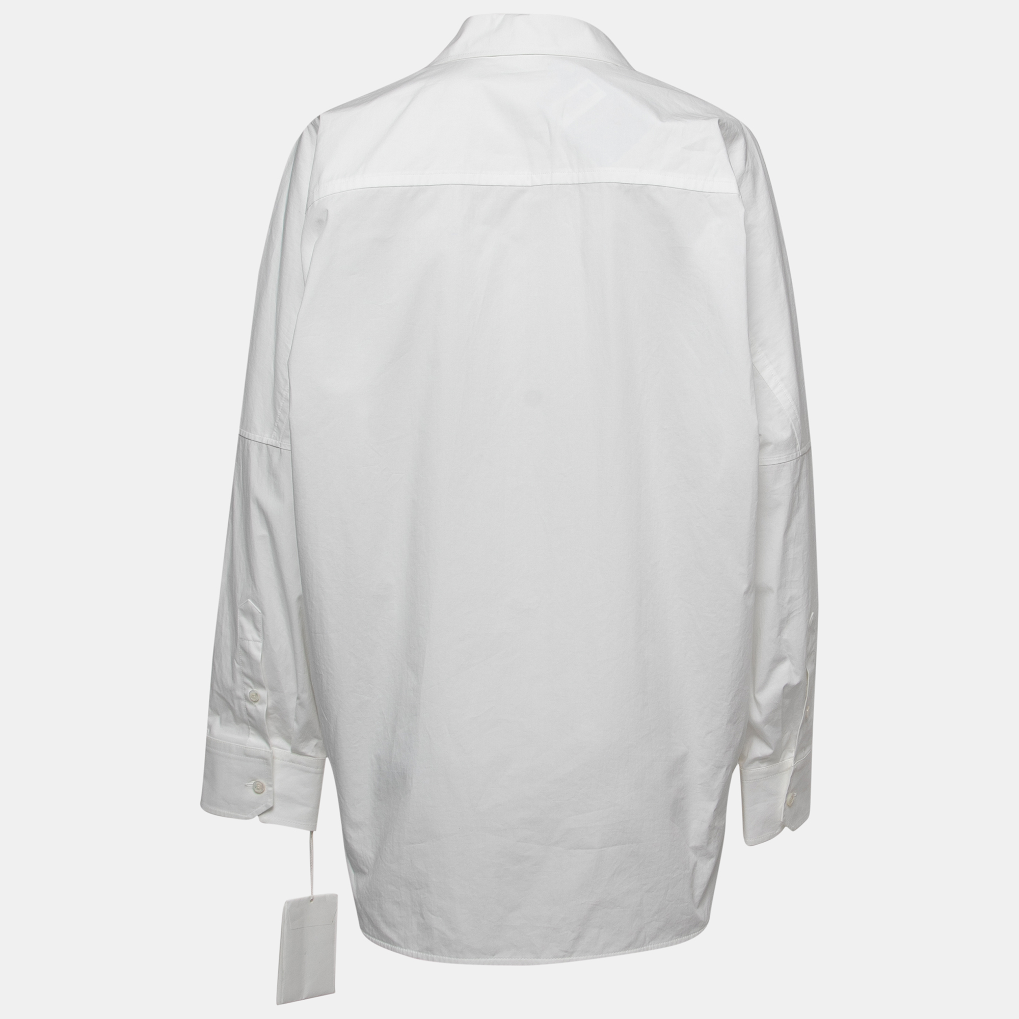 

Valentino White Cotton Long Sleeve Shirt