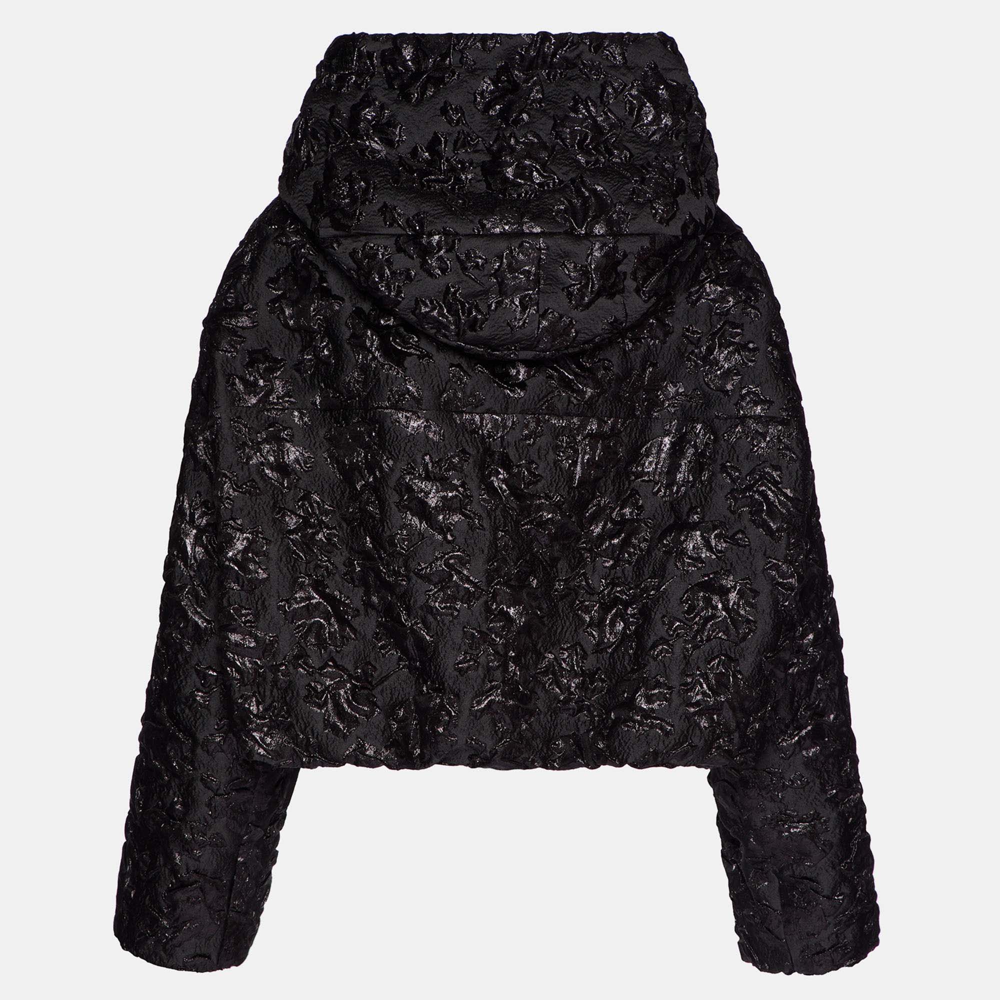 

Valentino Black Embroidered Jacquard Hoodie