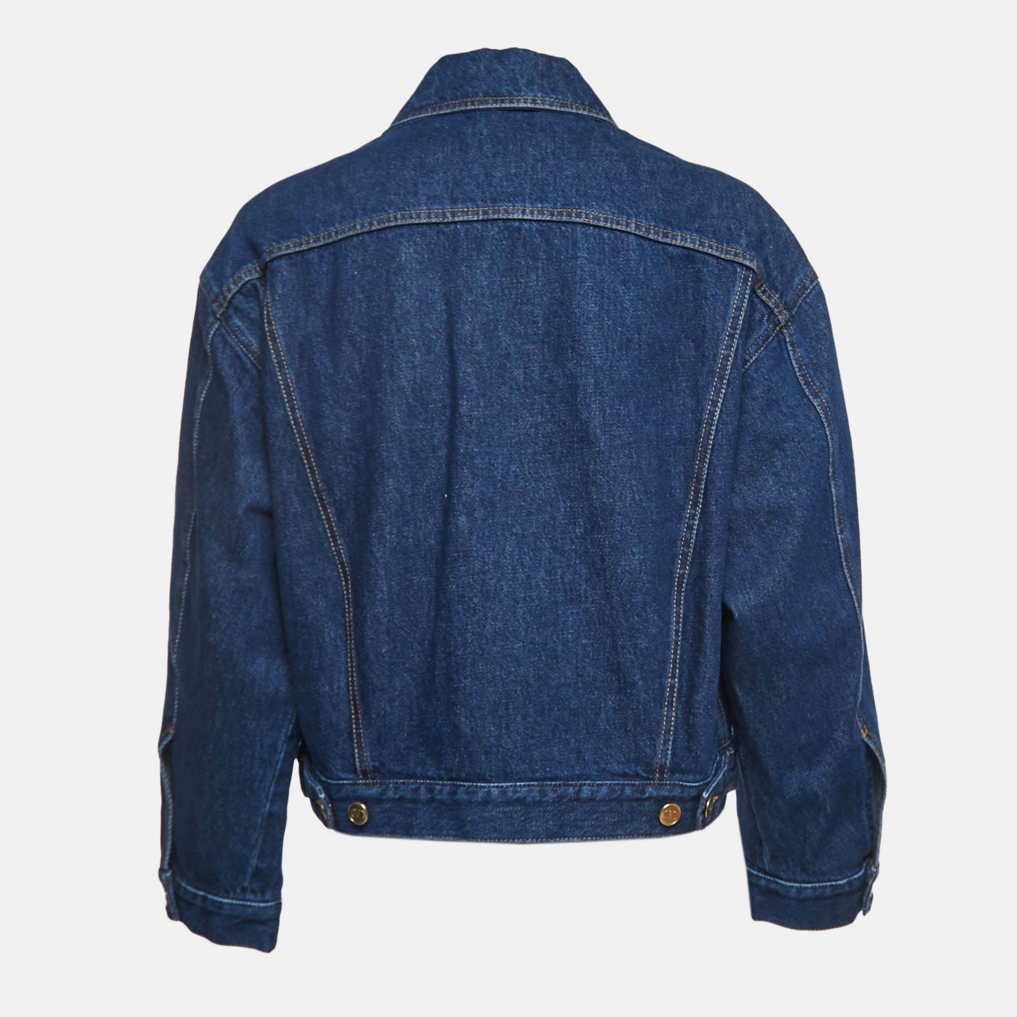 

Valentino Blue Denim V-Logo Jacket