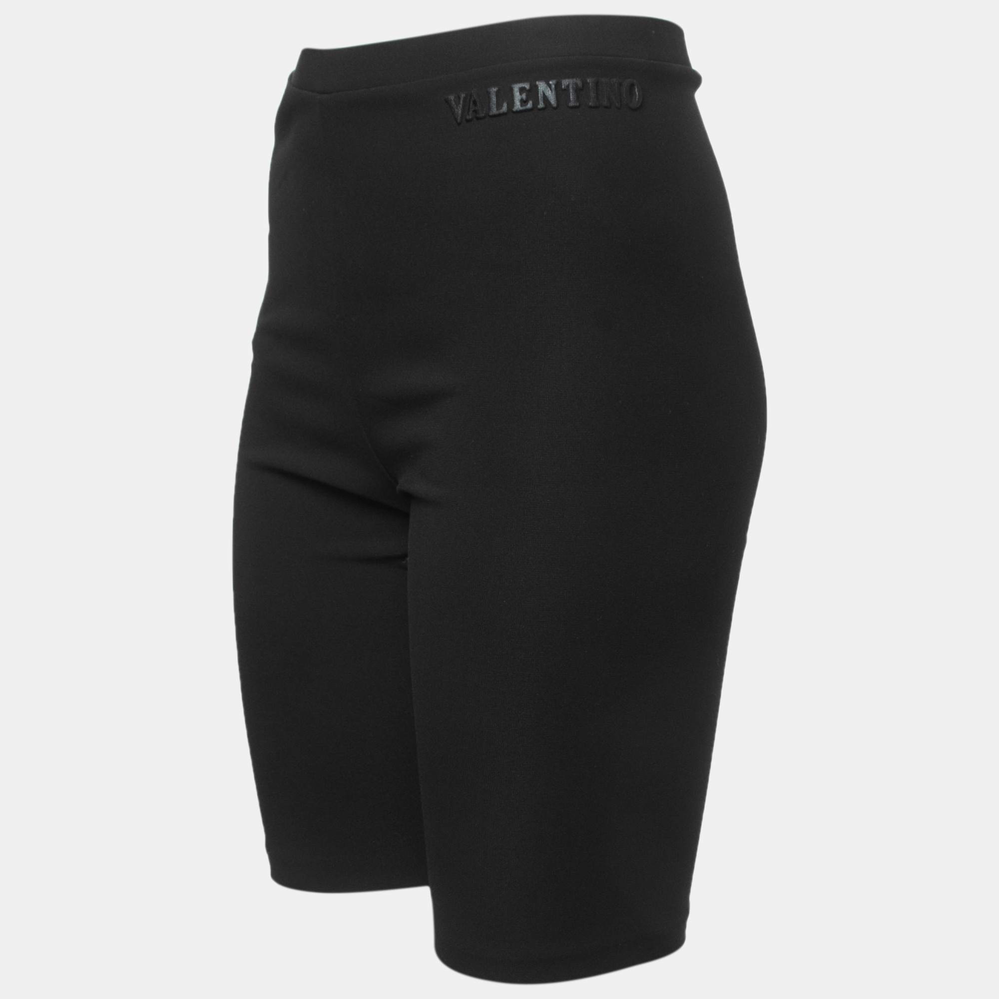 

Valentino Black Jersey Logo Cycling Shorts