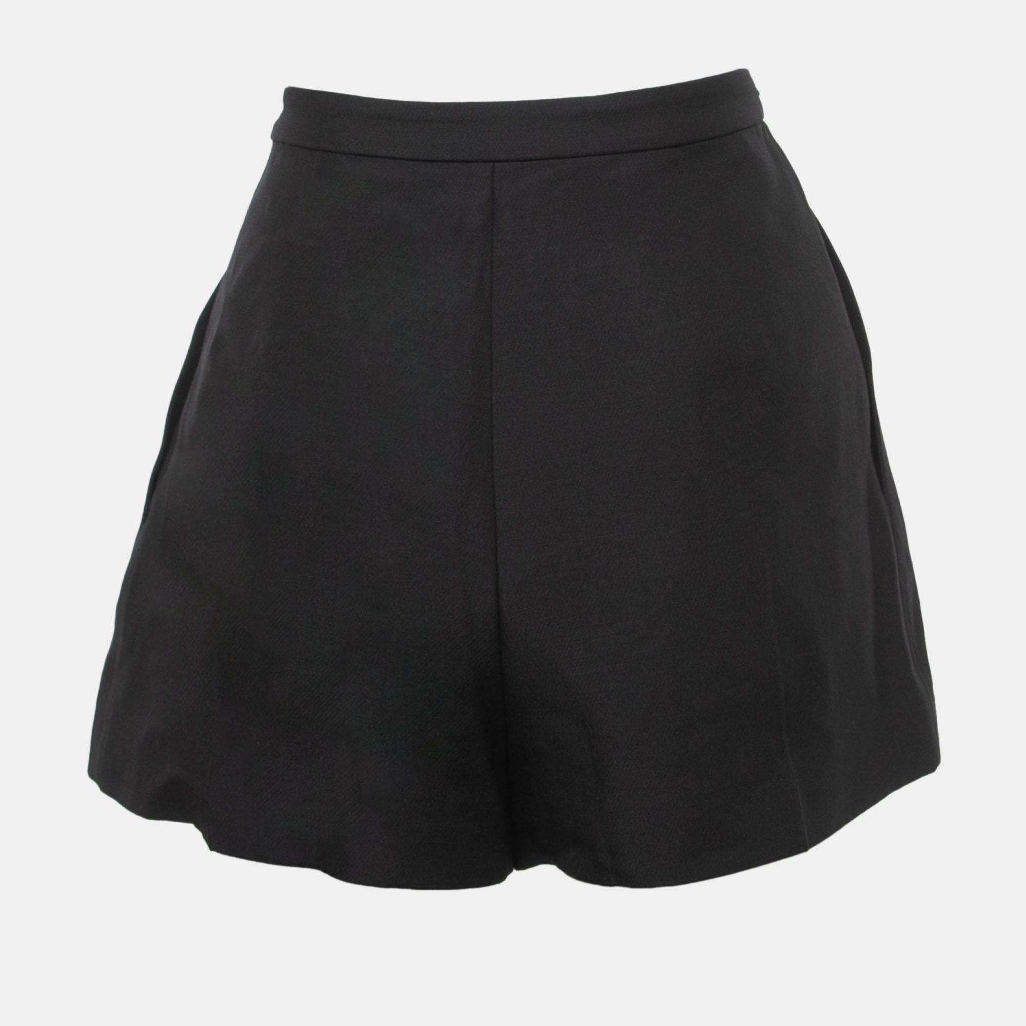 

Valentino Black Wool Blend Pleated Mini Skirt