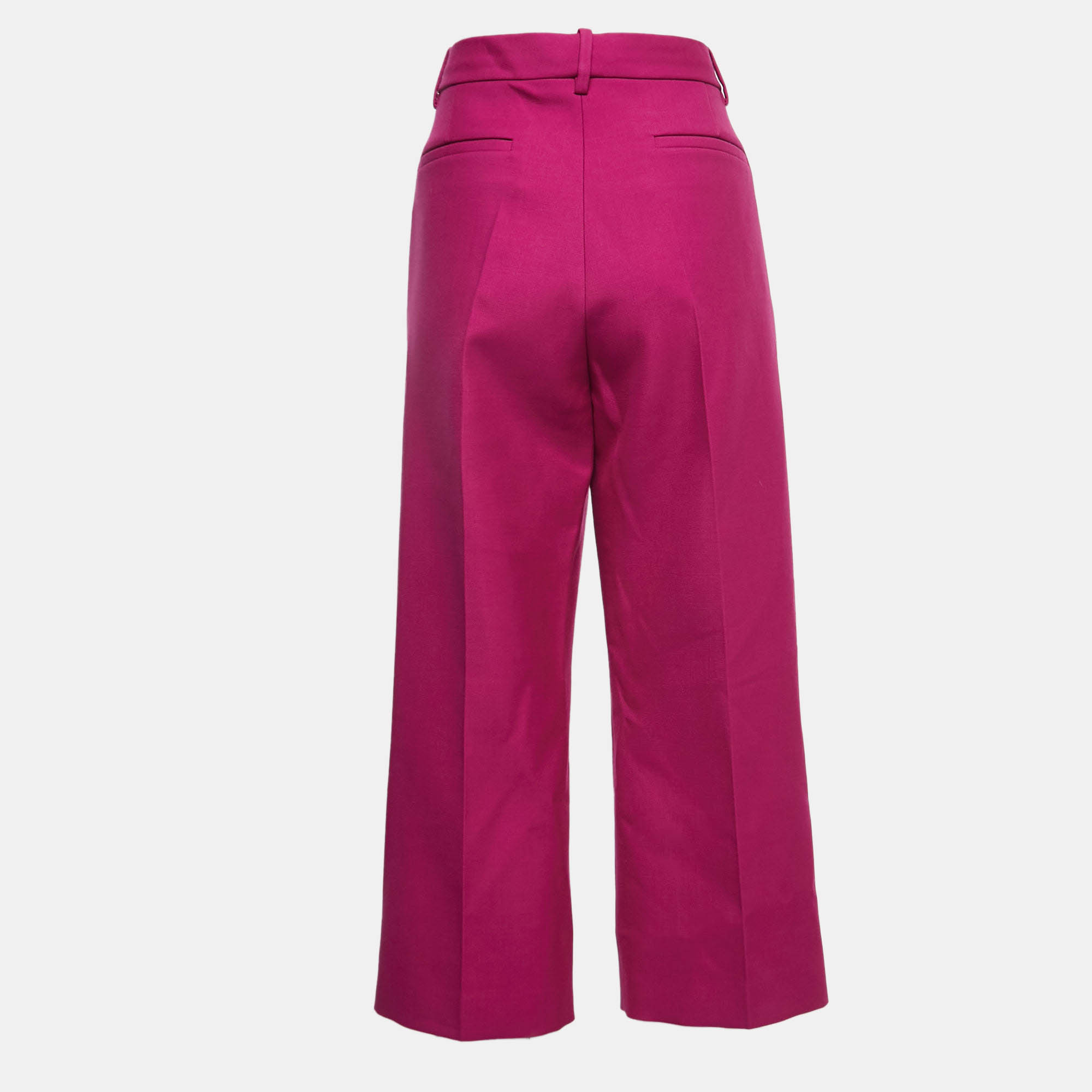 

Valentino Pink Wool Cropped Trousers