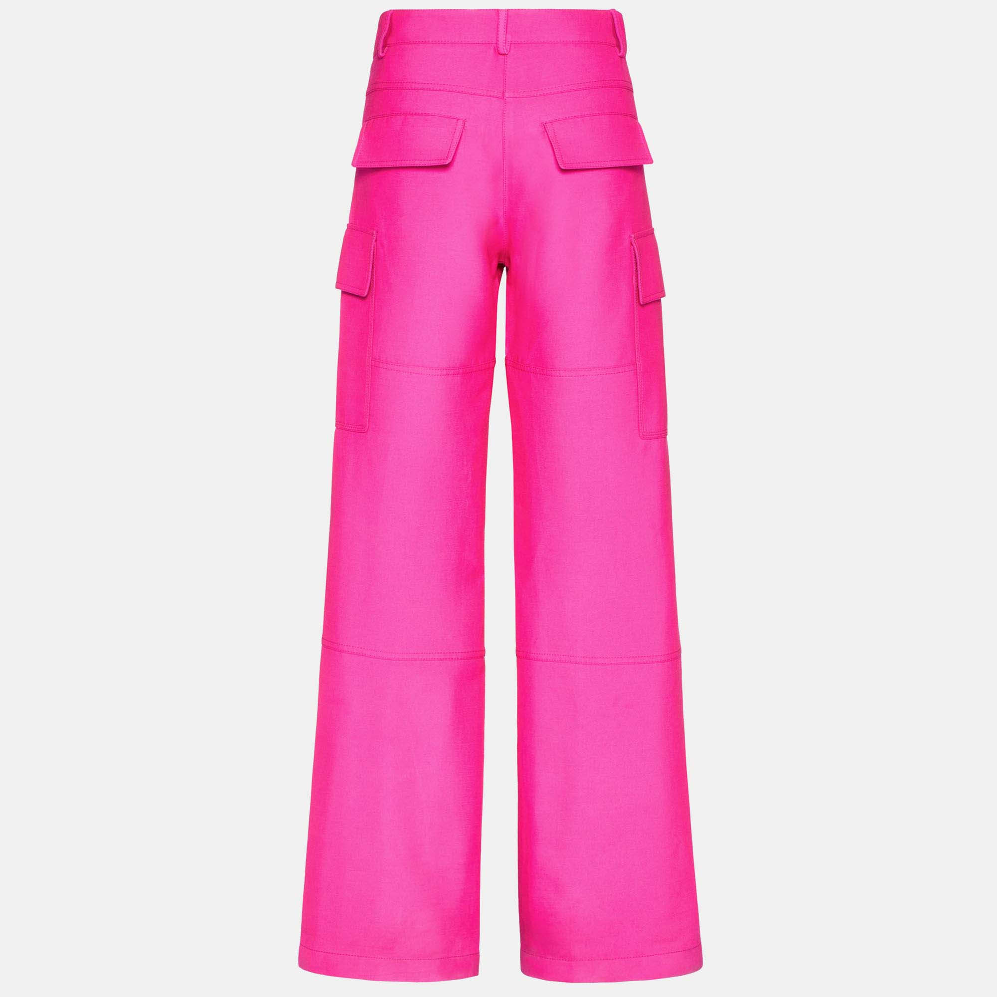 

Valentino Pink Crepe Cargo Pants