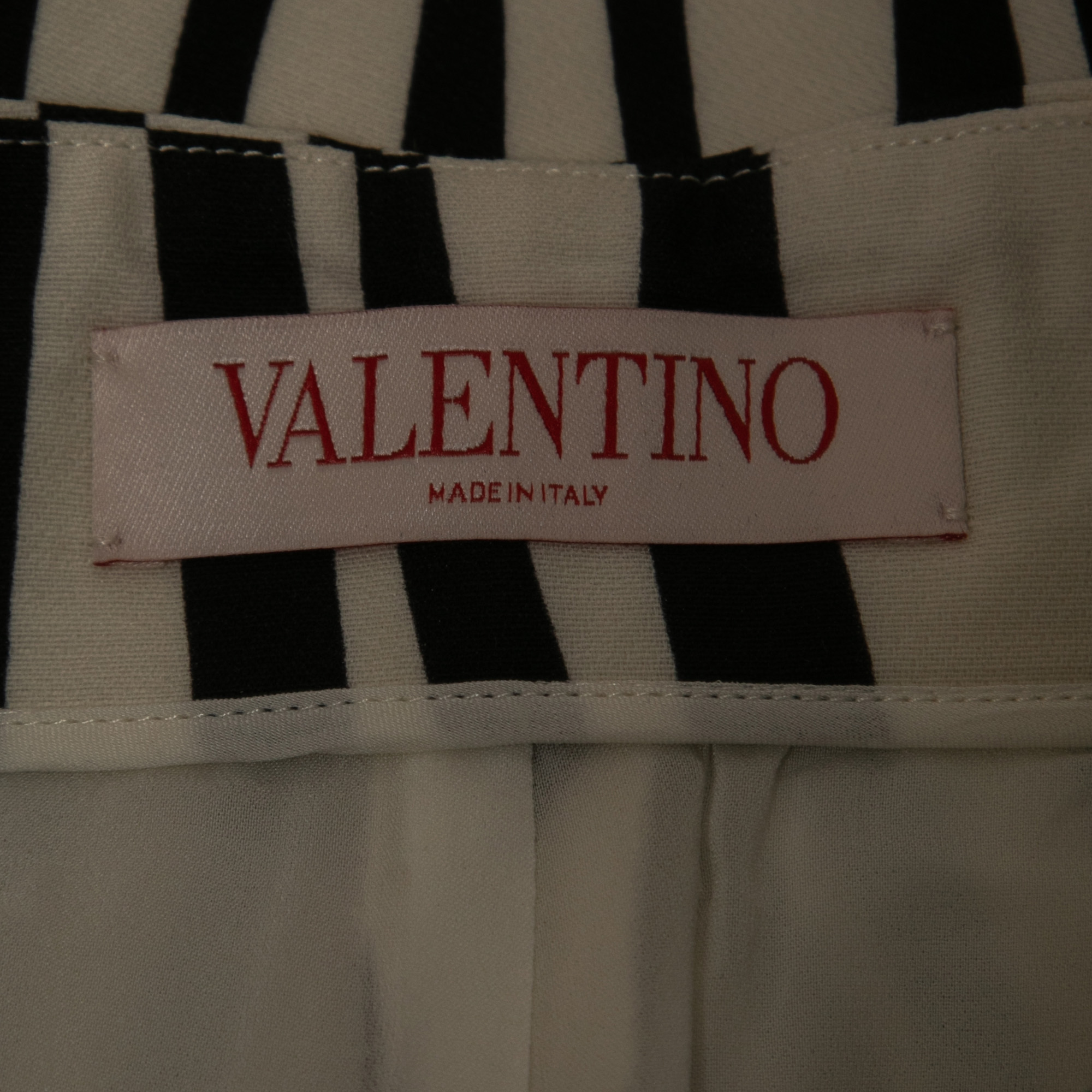 

Valentino White Zebra Print Wool Blend Shorts