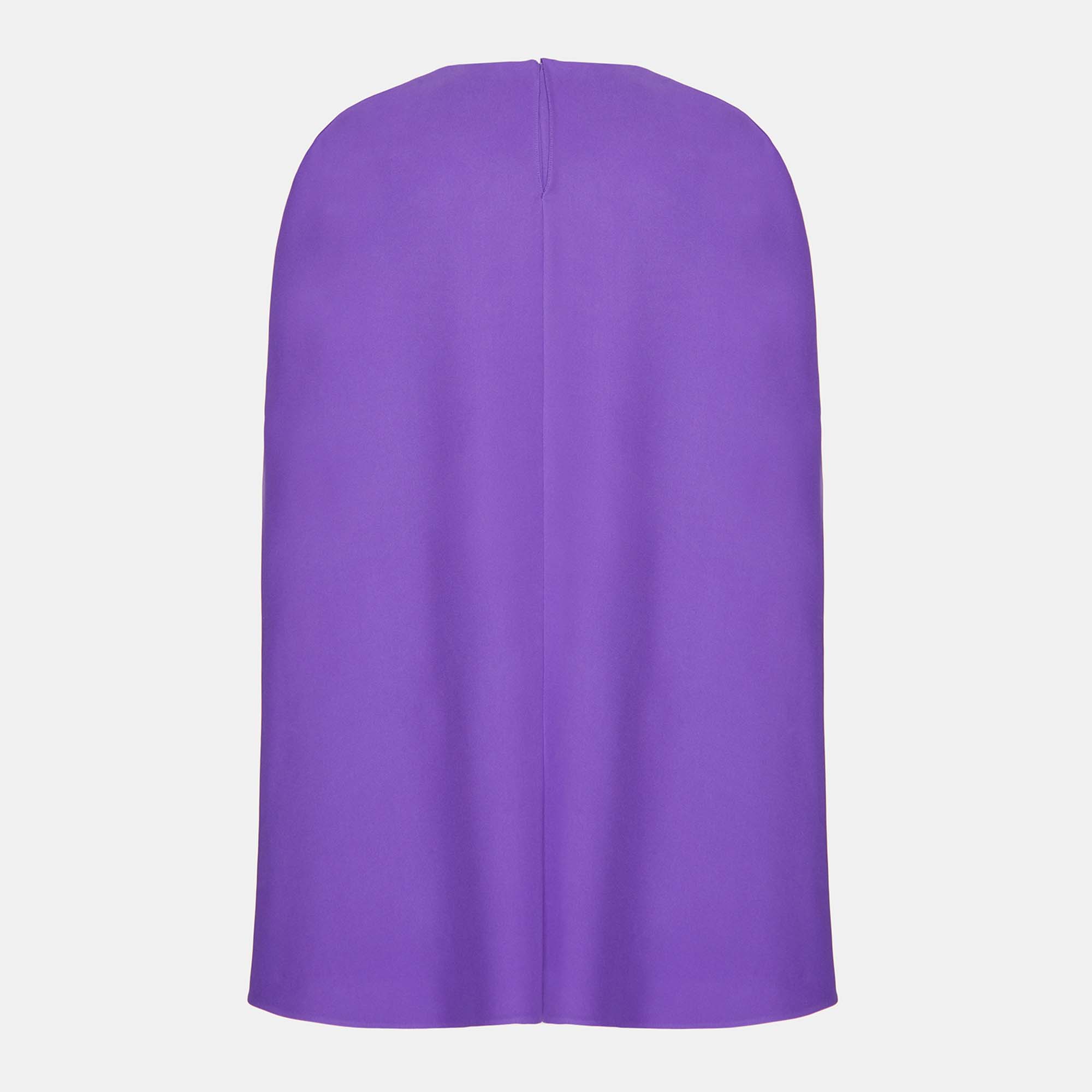 

Valentino Purple Silk Cape Mini Dress