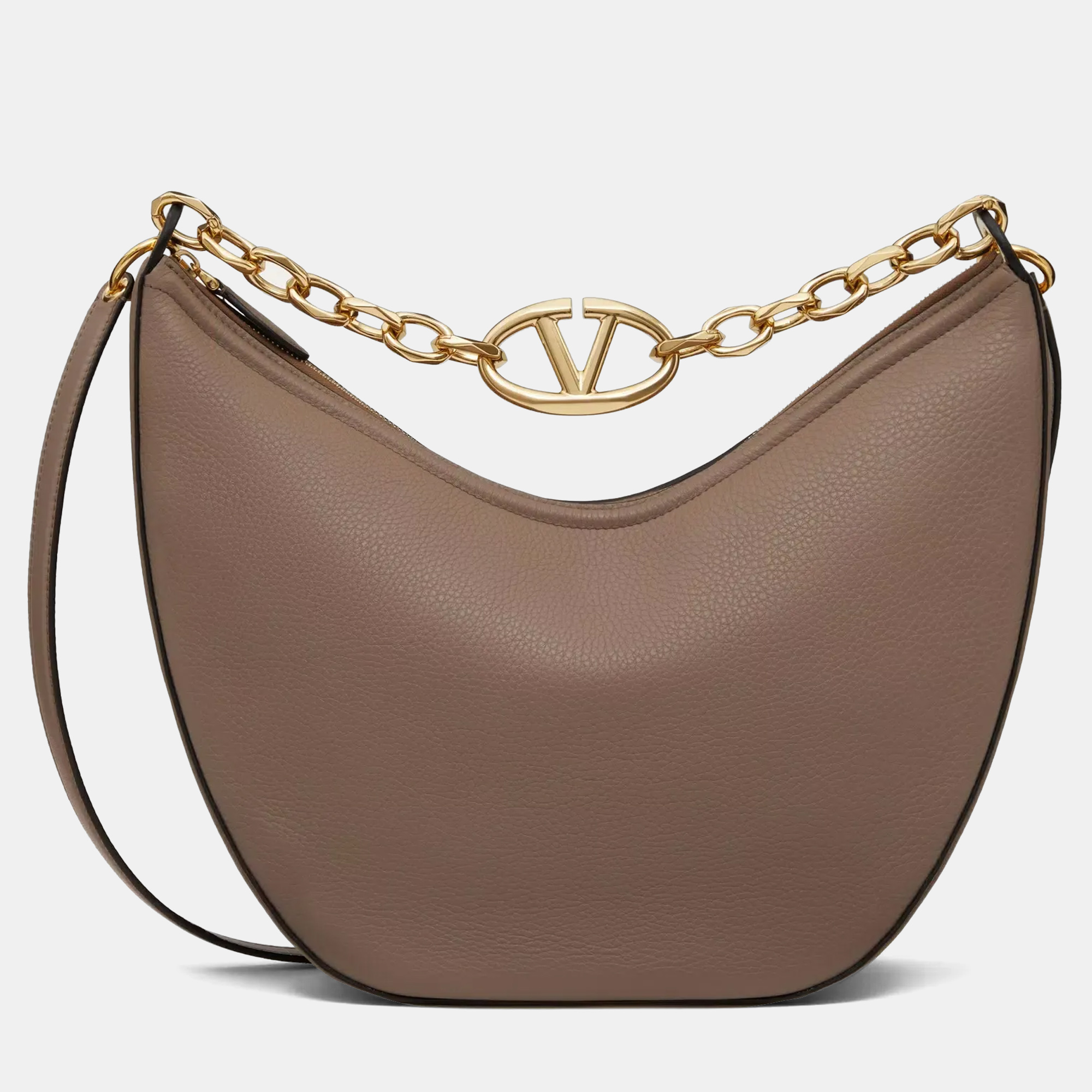 

Valentino Moon Medium Brown Grainy Calfskin Handbag