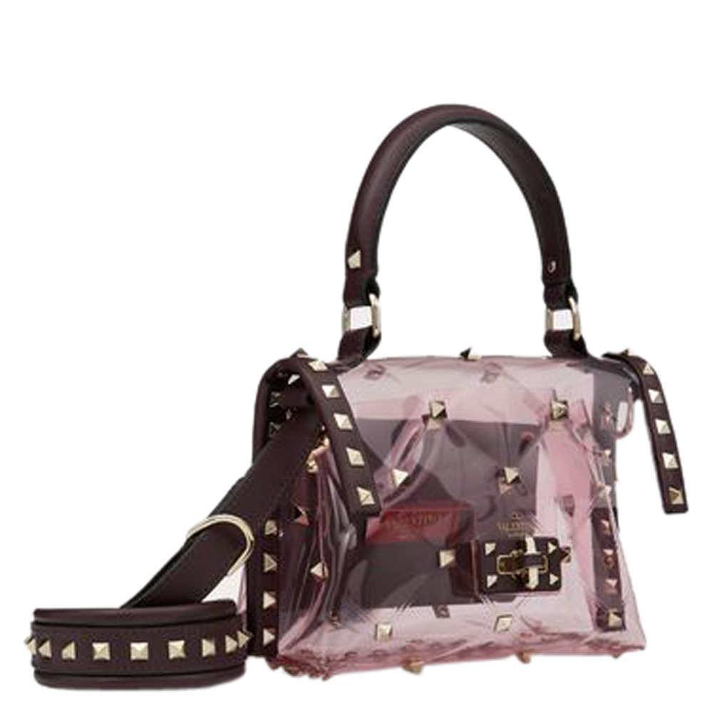 

Valentino Colored Polymer and Leather Mini Candystud Top Handle Bag, Multicolor