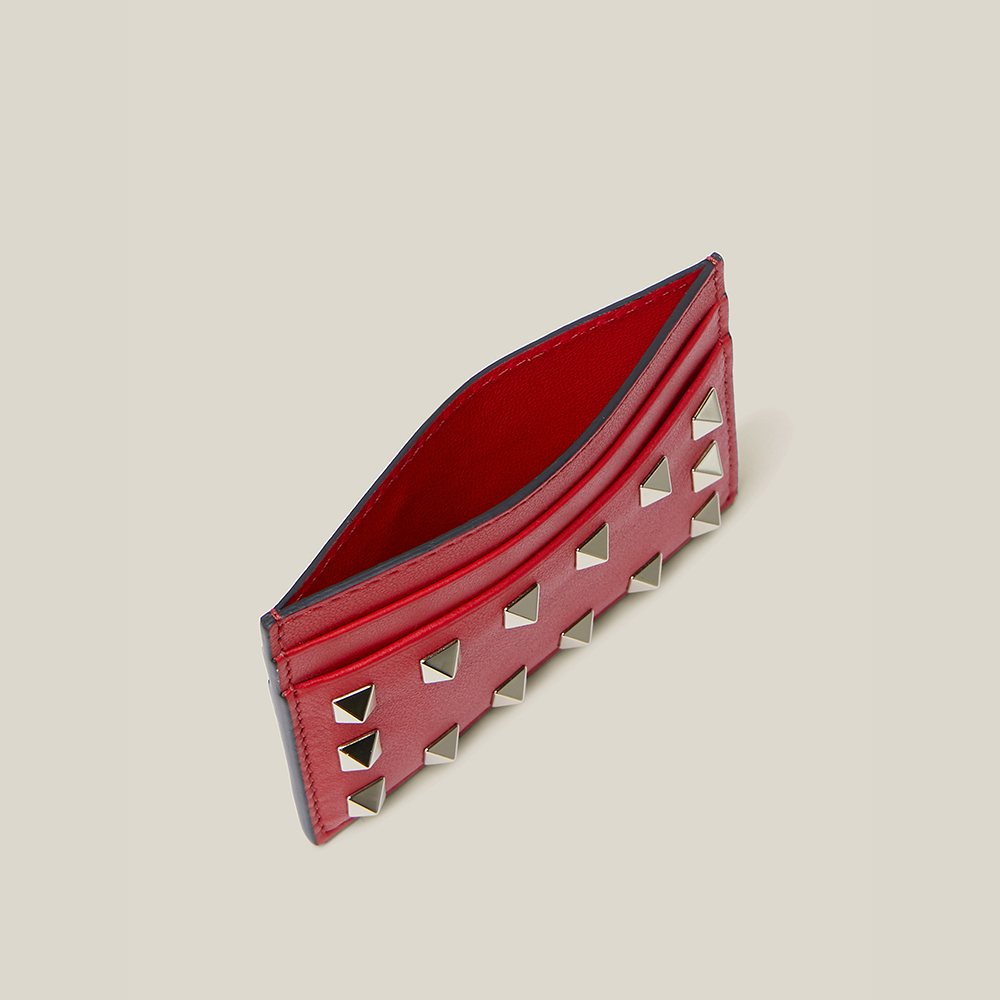 

Valentino Red Valentino Garavani Rockstud Leather Cardholder