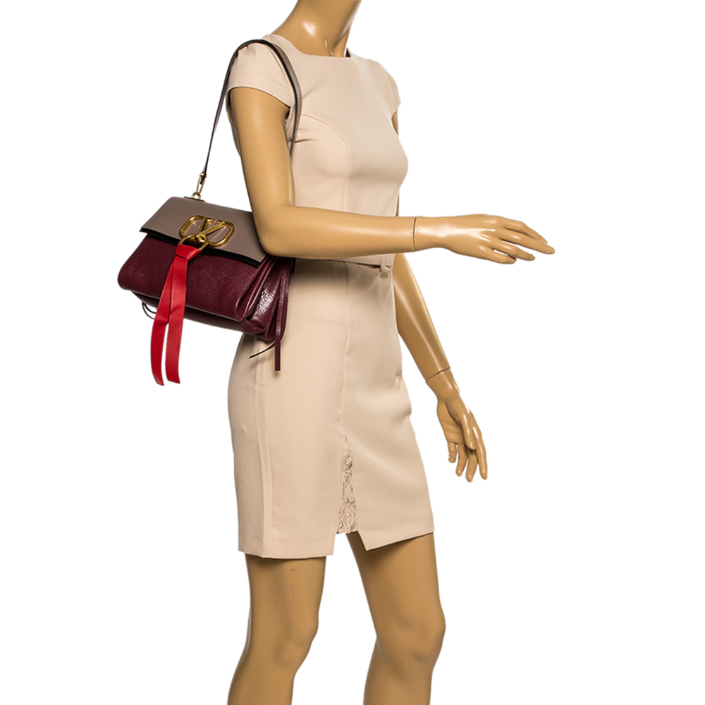 

Valentino Multicolor Leather  VRING Shoulder Bag