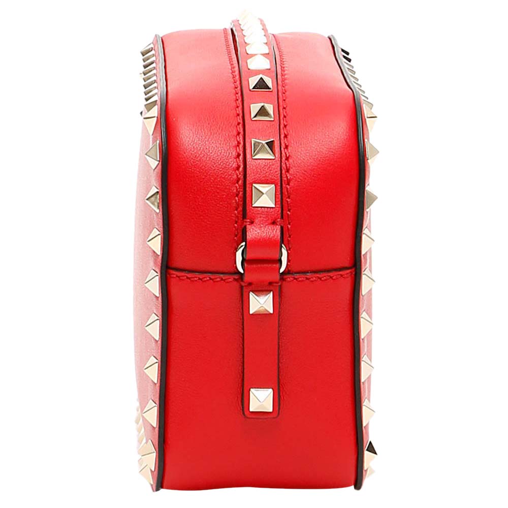 

Valentino Red Leather Garavani Rockstud Bag