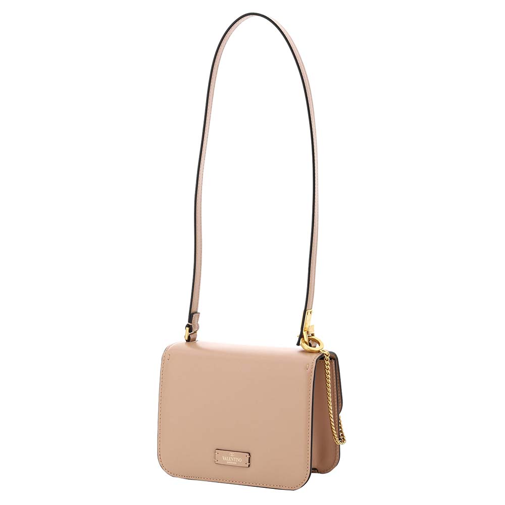 

Valentino Garavani Beige Leather Vsling Small Bag