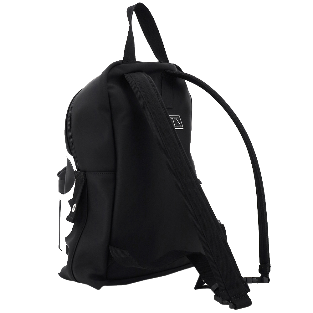 

Valentino Garavani Black Nylon Lovers Language Backpack Bag