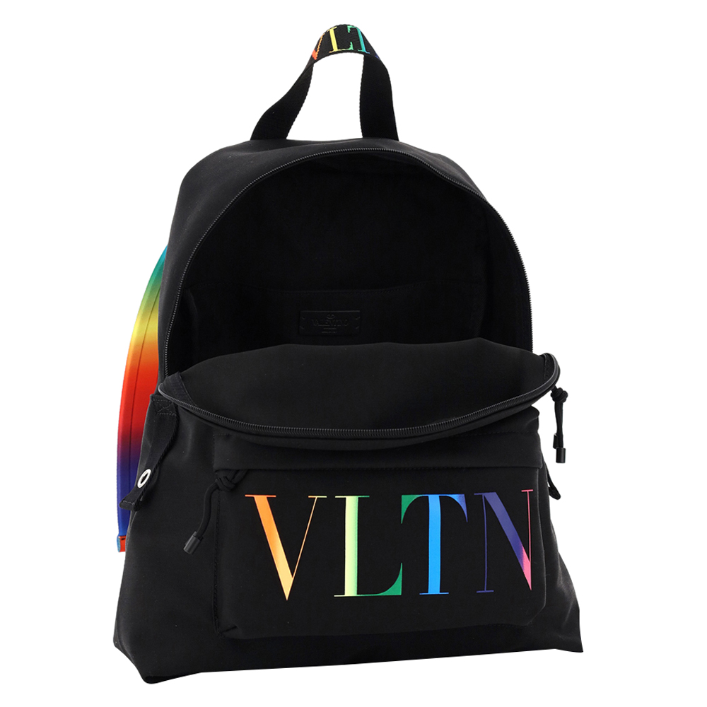 

Valentino Garavani Multicolor Nylon VLTN Print Backpack