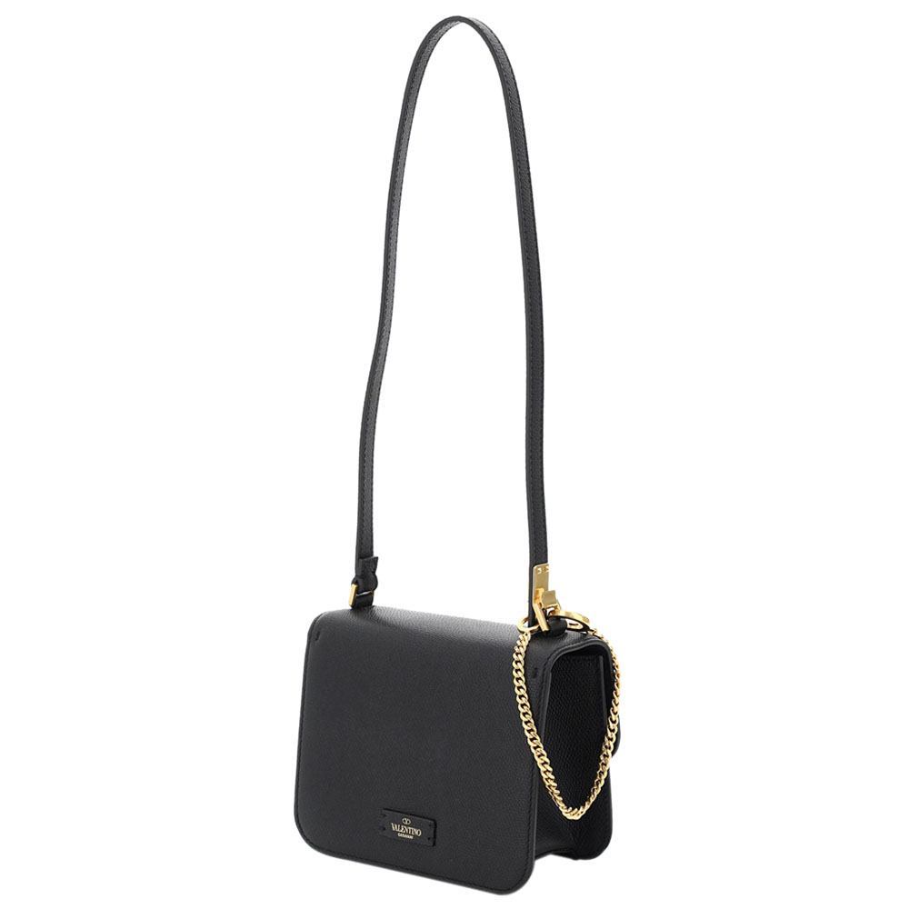 

Valentino Garavani Black Leather Small Vsling Bag