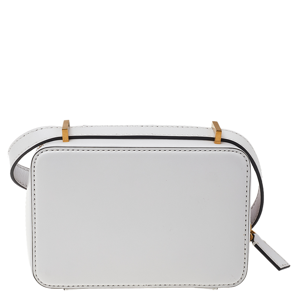 

Valentino White/Red V Sling Crossbody Bag