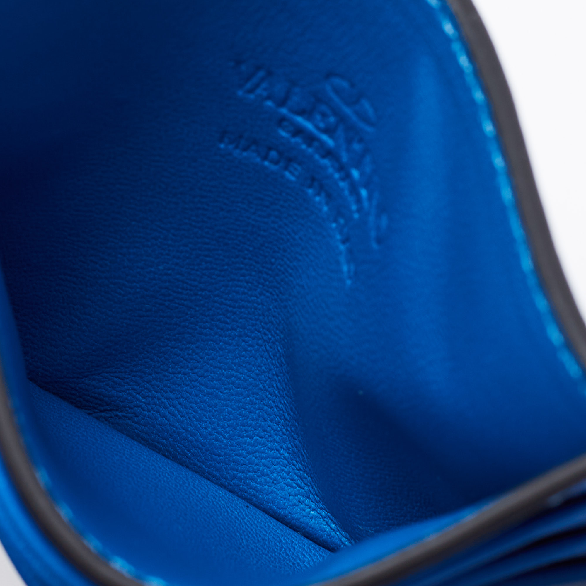 

Valentino Blue Leather Vlogo Card Holder