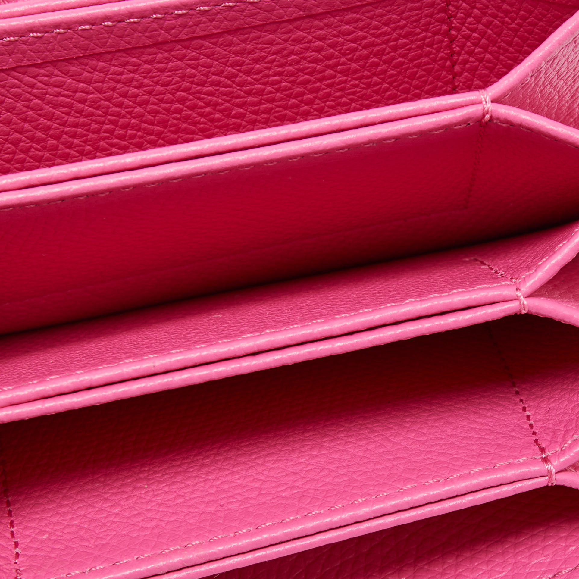

Valentino Pink Leather Vlogo Flap Card Holder