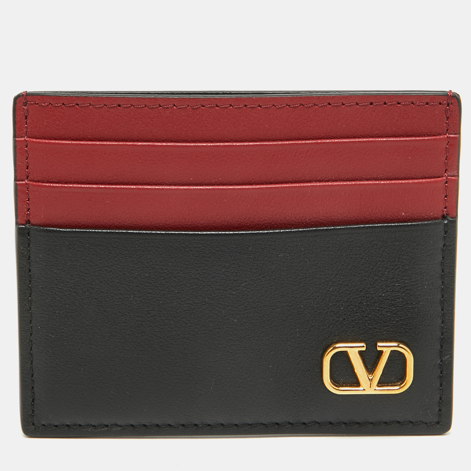 

Valentino Multicolor Leather VLogo Card Holder