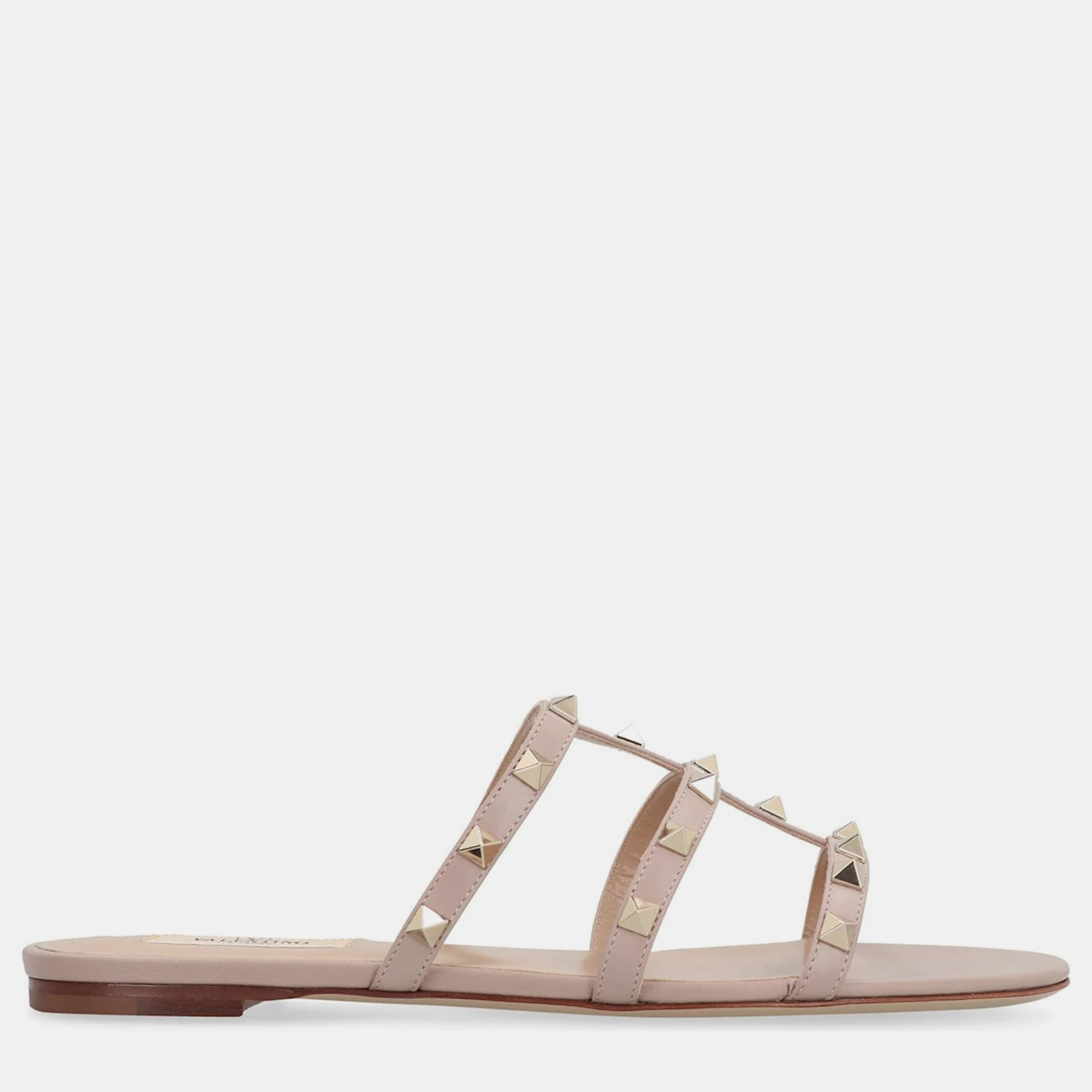 

Valentino Garavani - Rockstud Leather Slides Pink