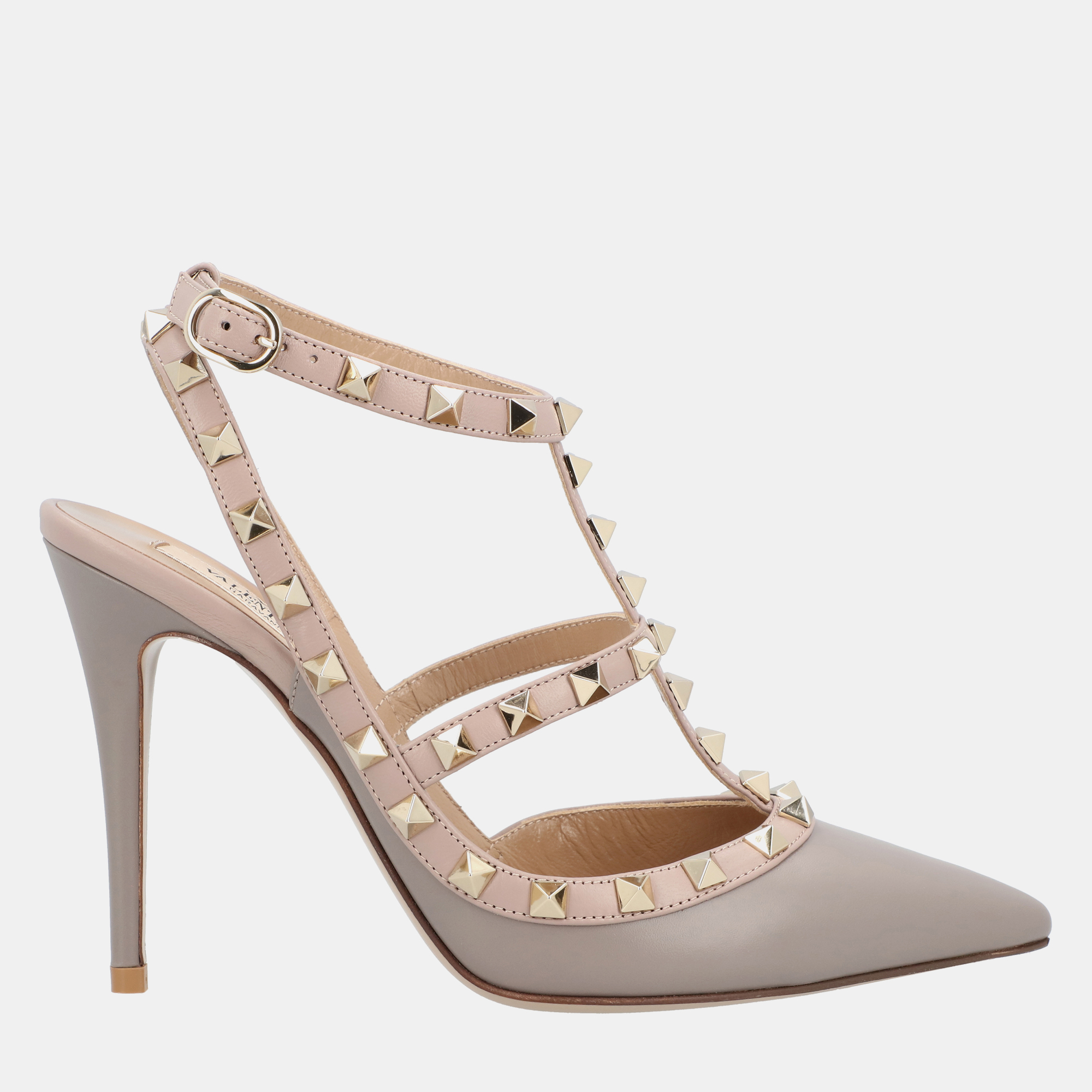 

Valentino Rockstud EU  Grey Leather Pumps