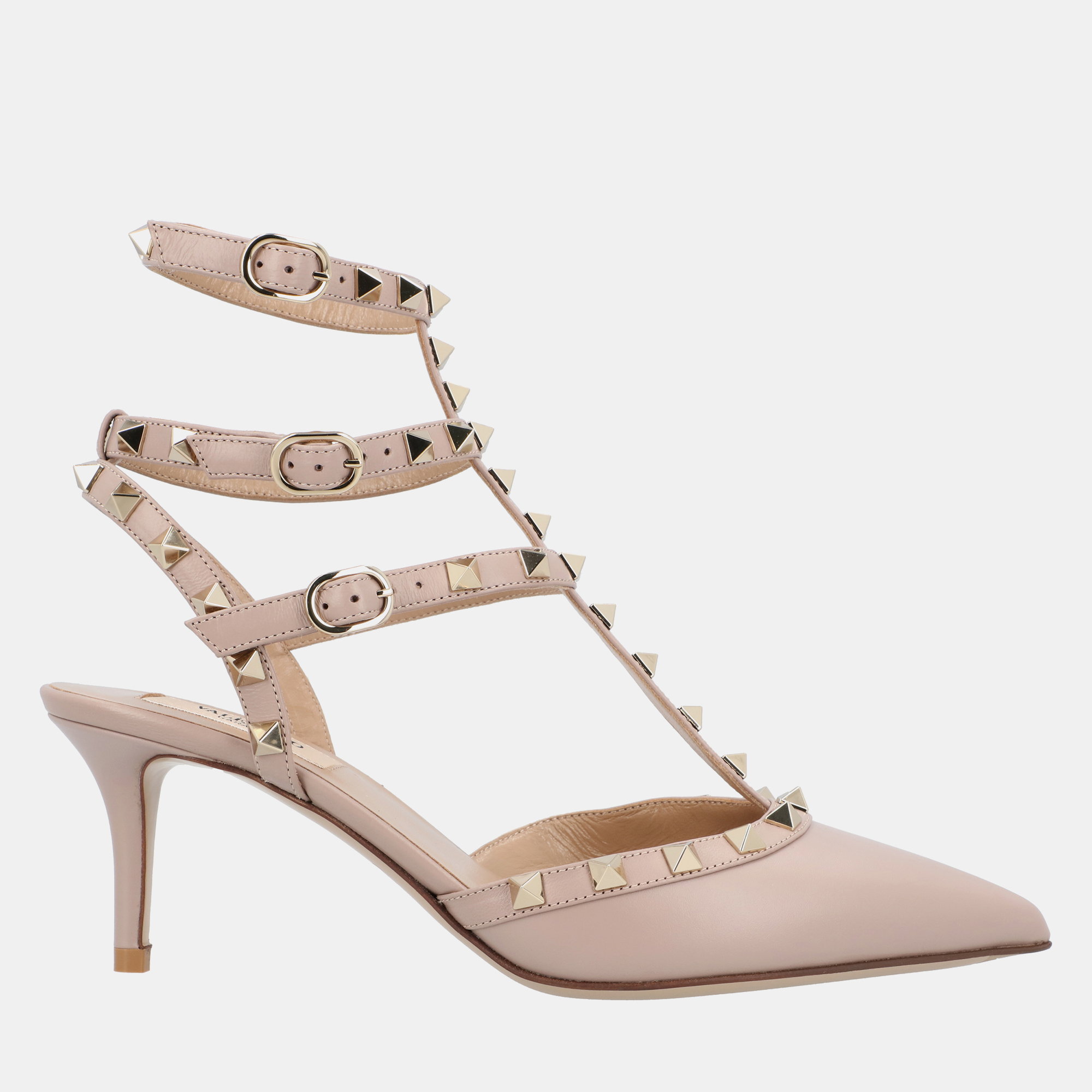 

Valentino Rockstud EU  Beige Calfskin Leather Pumps