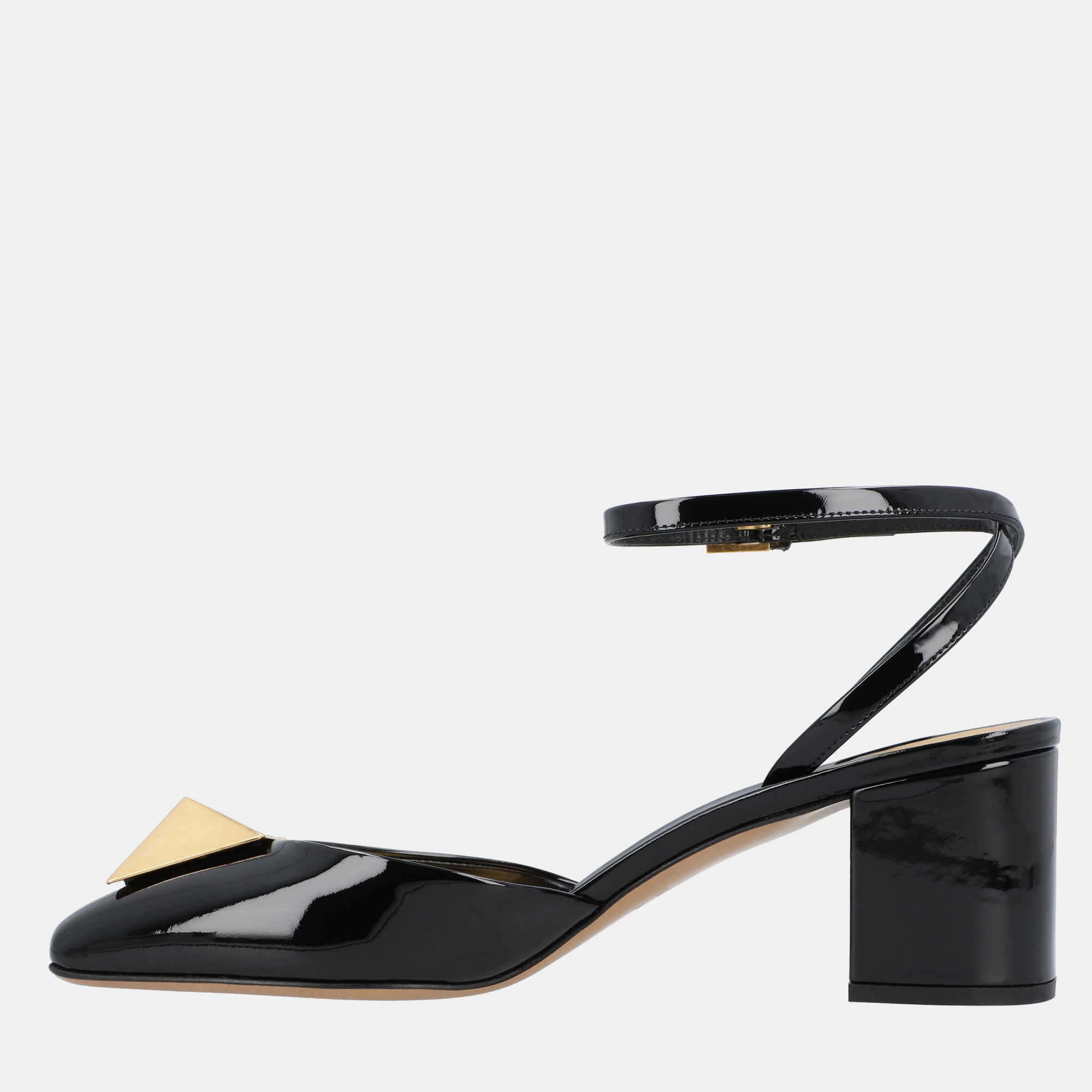 

Valentino One Stud  Black Leather Pumps