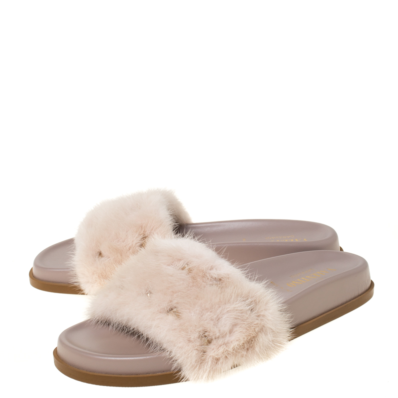 valentino fur shoes