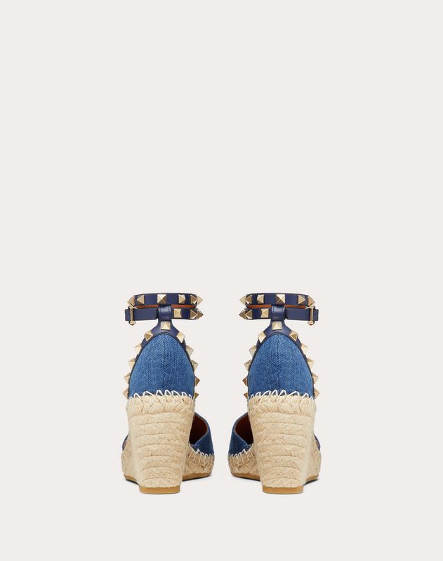 valentino denim wedges