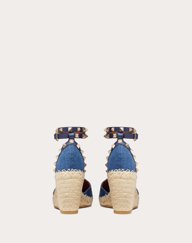 valentino denim wedges