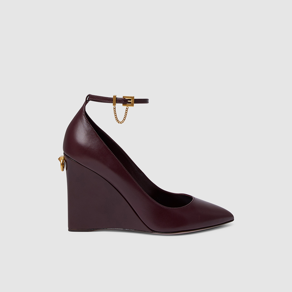 valentino burgundy shoes