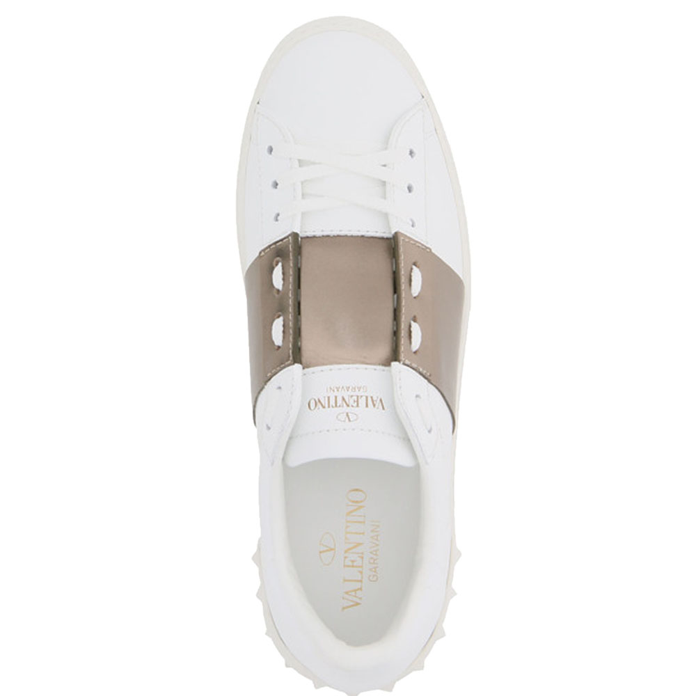 

Valentino Garavani White/Brown Open Sneakers Size EU