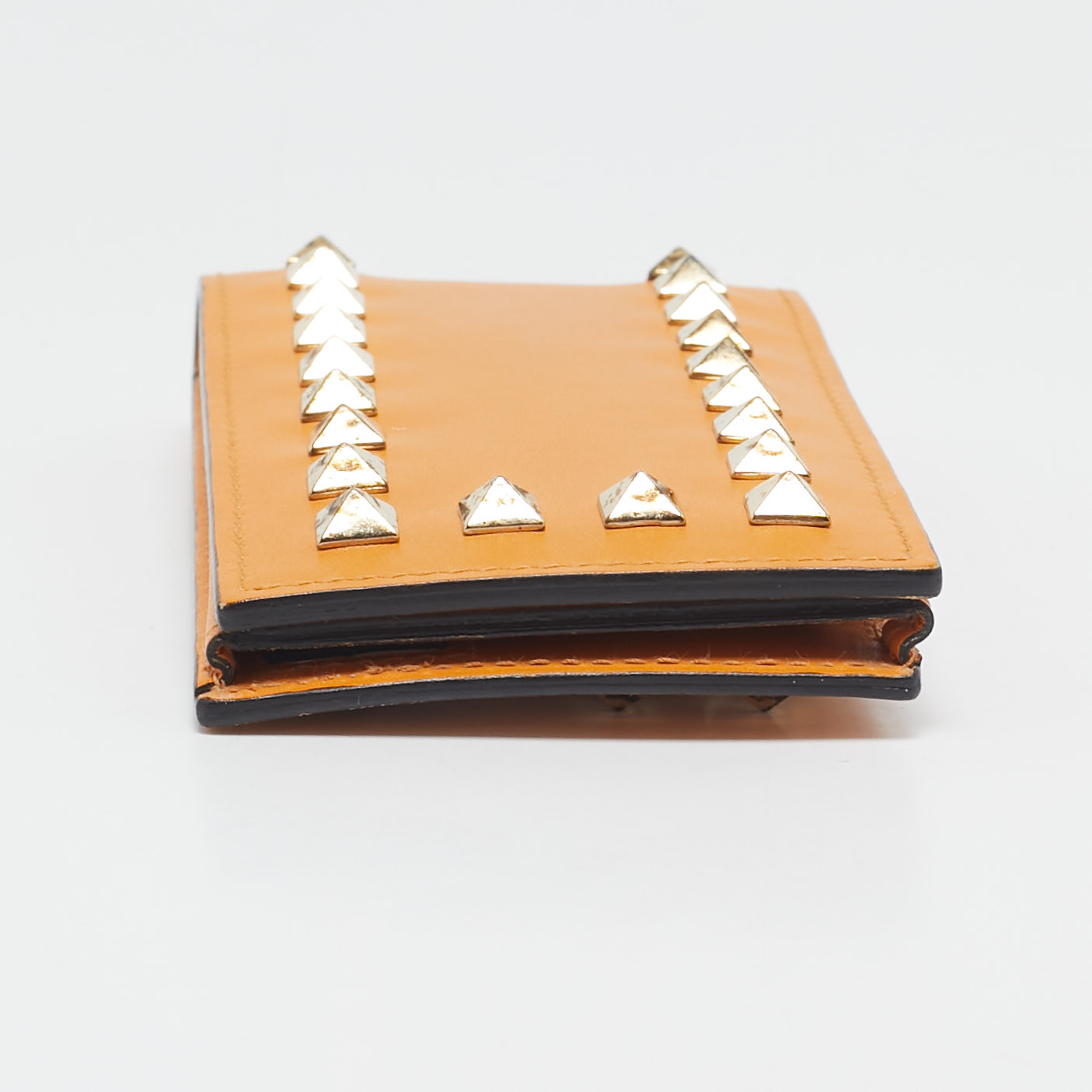 Valentino Mustard Leather Rockstud iPhone Flip Case 