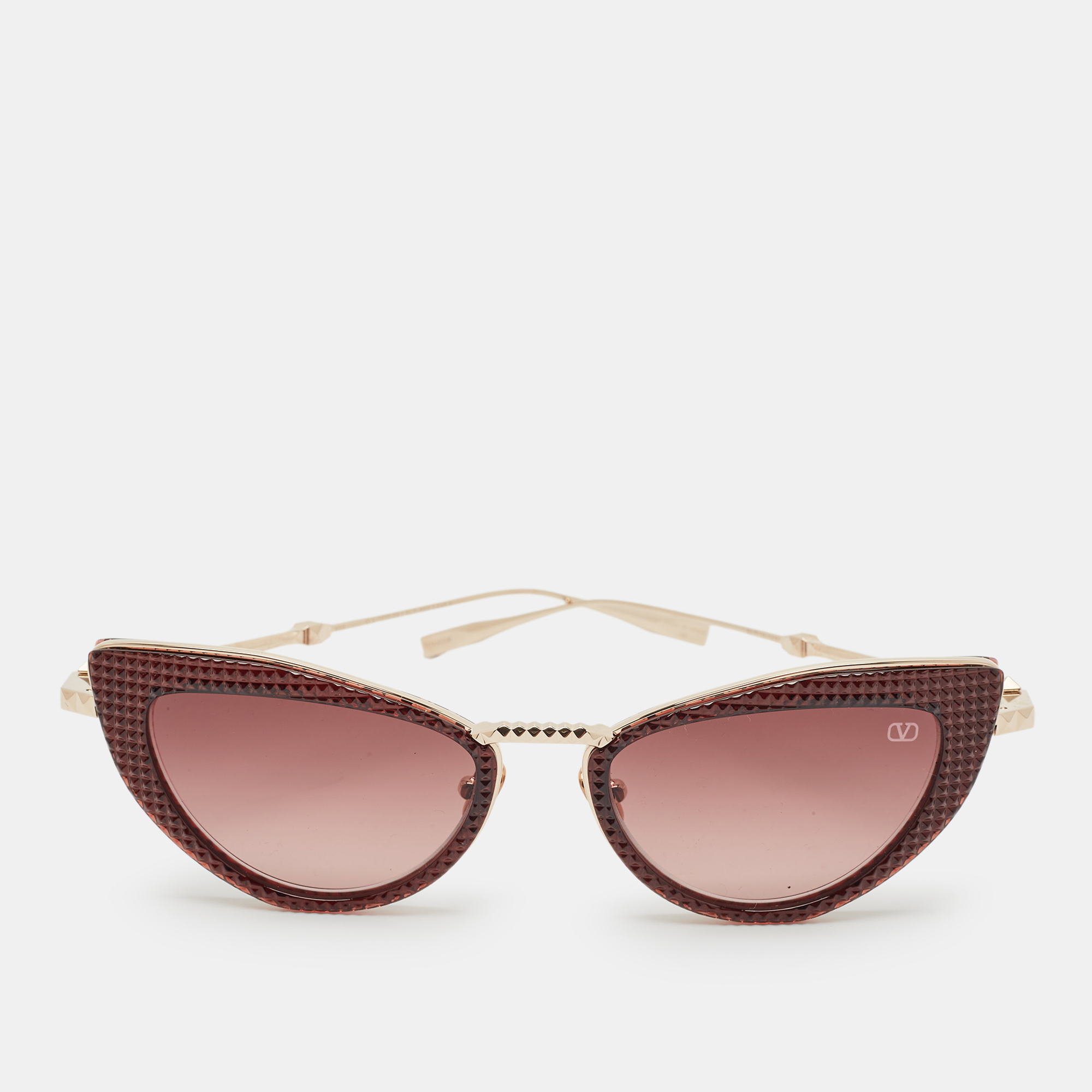 

Valentino Burgundy/Brown Gradient VIII Cat Eye Sunglasses