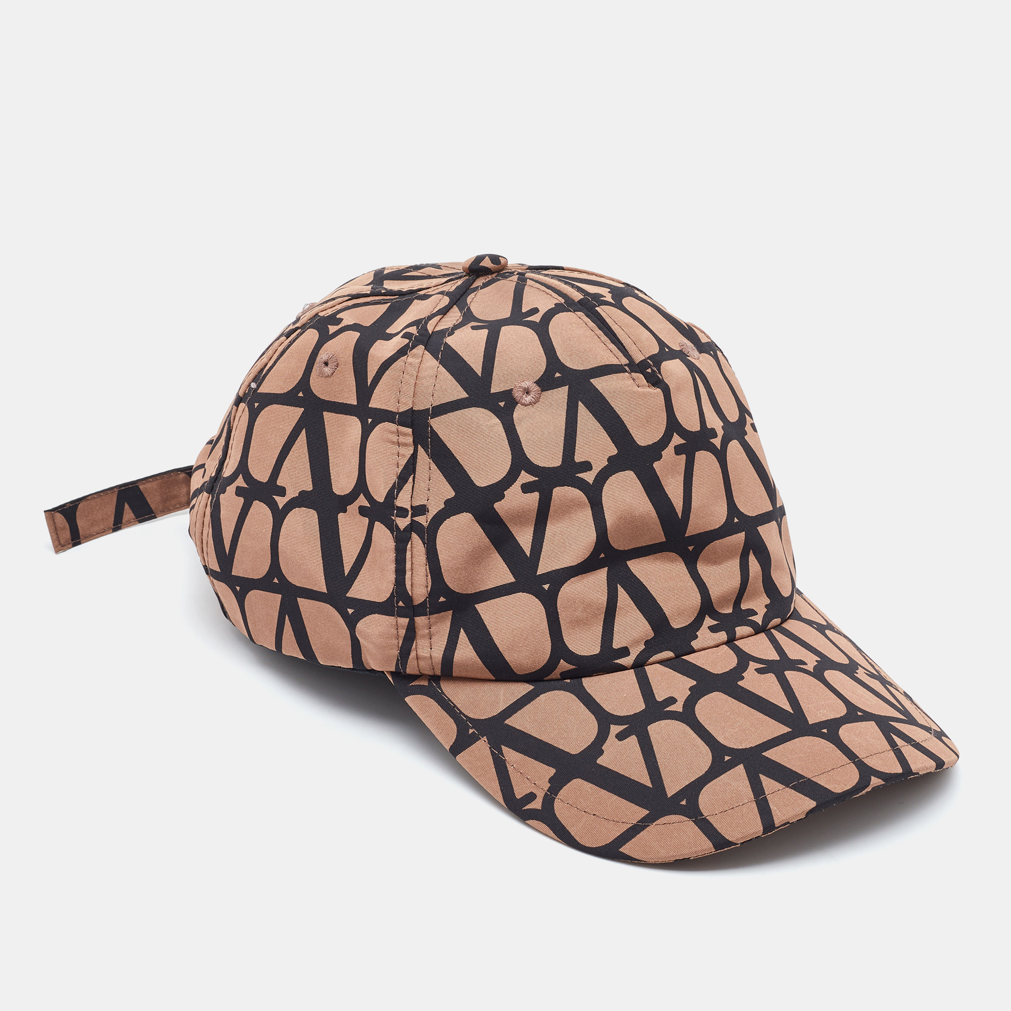 

Valentino Brown/Black Silk Iconographe Baseball Cap