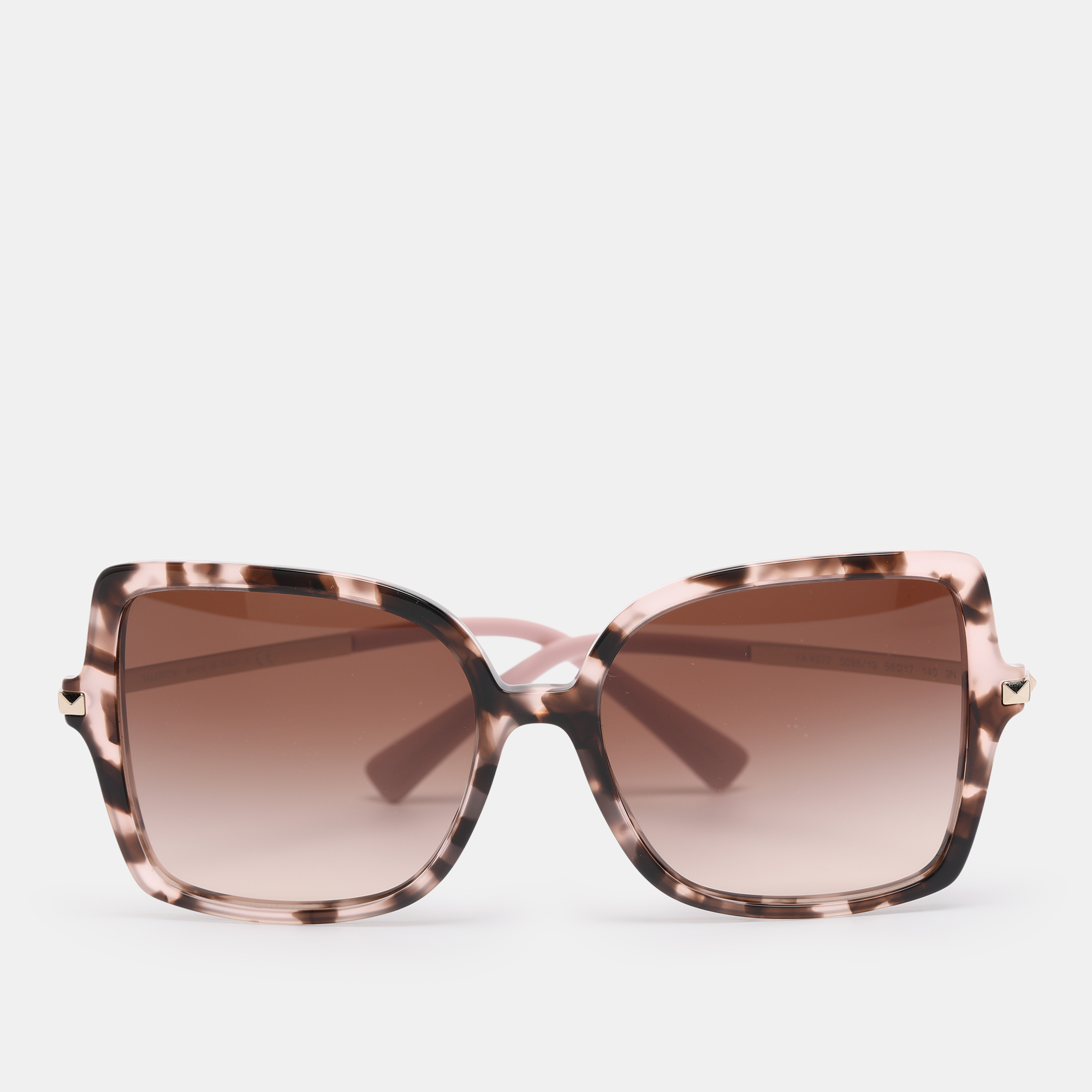 

Valentino Brown Gradient VA 4072 Rockstud Detail Square Sunglasses