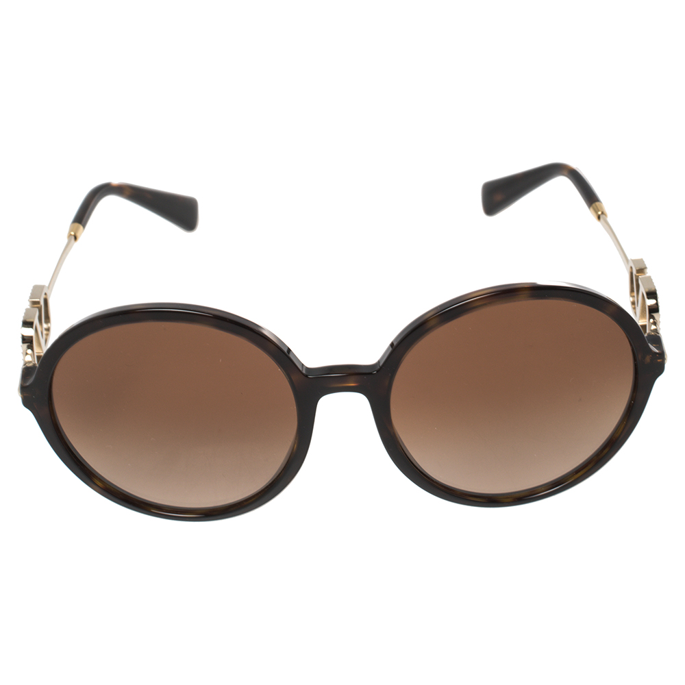 

Valentino Brown Acetate VA4075 Gradient Round Sunglasses