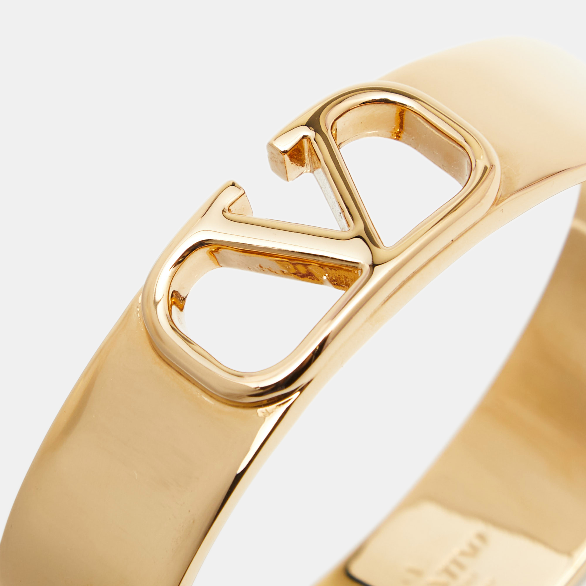 

Valentino VLogo Signature Gold Tone Metal Cuff Bracelet