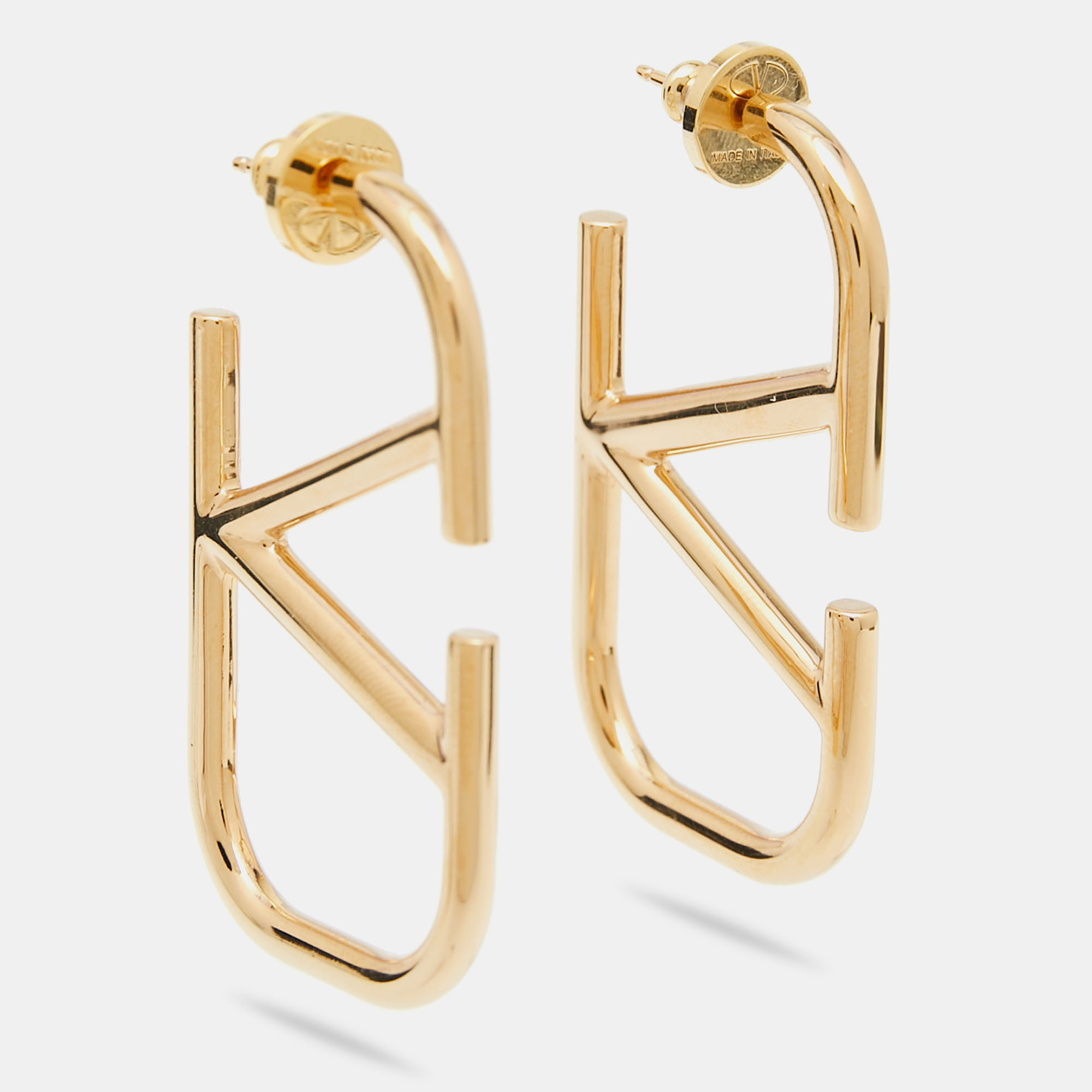 

Valentino VLogo Signature Gold Tone Metal Earrings