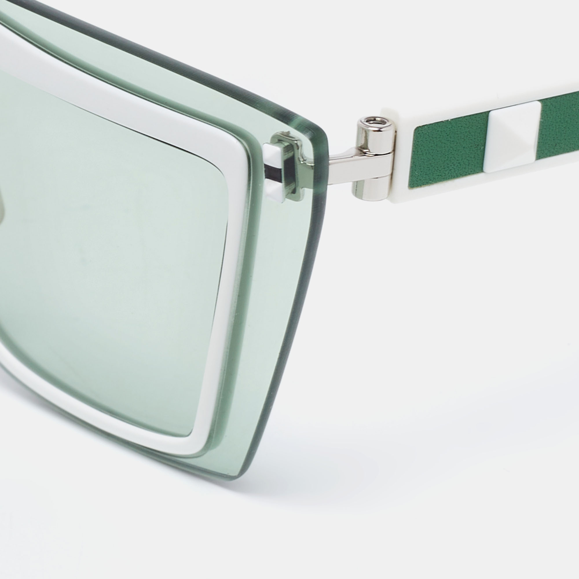 

Valentino Green/White VA 2026 Shield Sunglasses