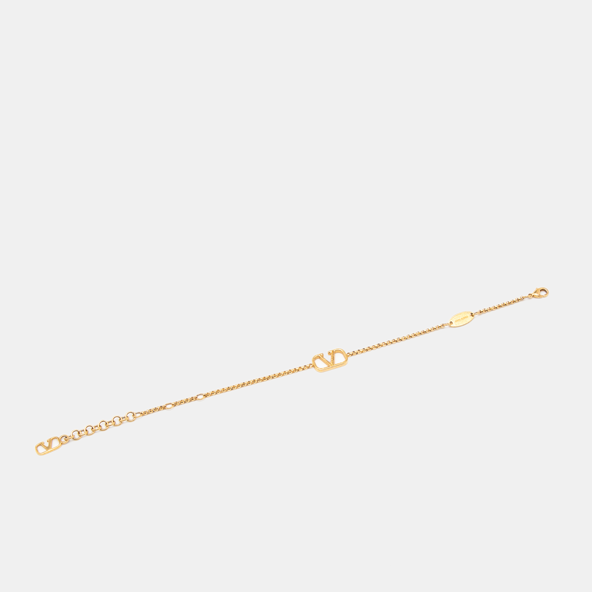 

Valentino Gold Tone VLogo Bracelet