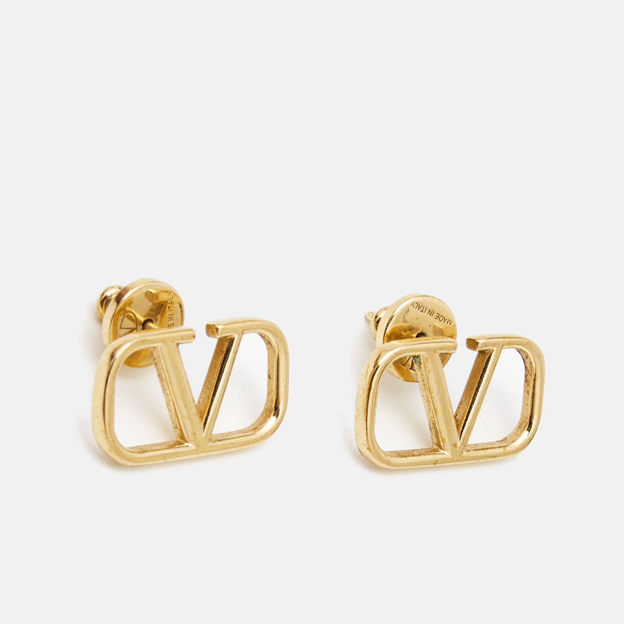 

Valentino VLogo Gold Tone Earrings