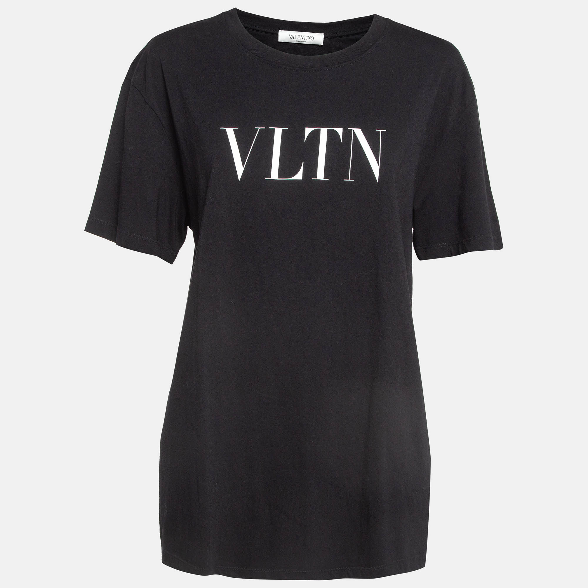 

Valentino Black VLTN Print Cotton T-Shirt L